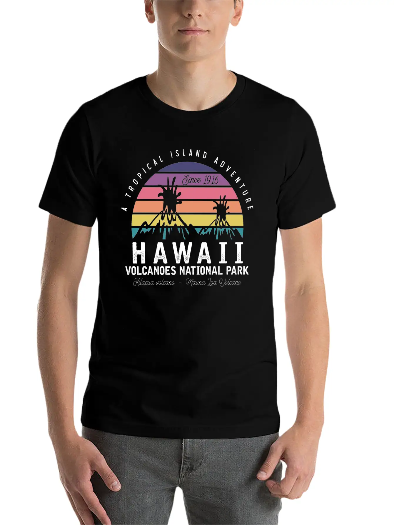 Hawaii Volcanoes National Park Unisex Casual T-Shirt – Clean Design For Daily Comfort