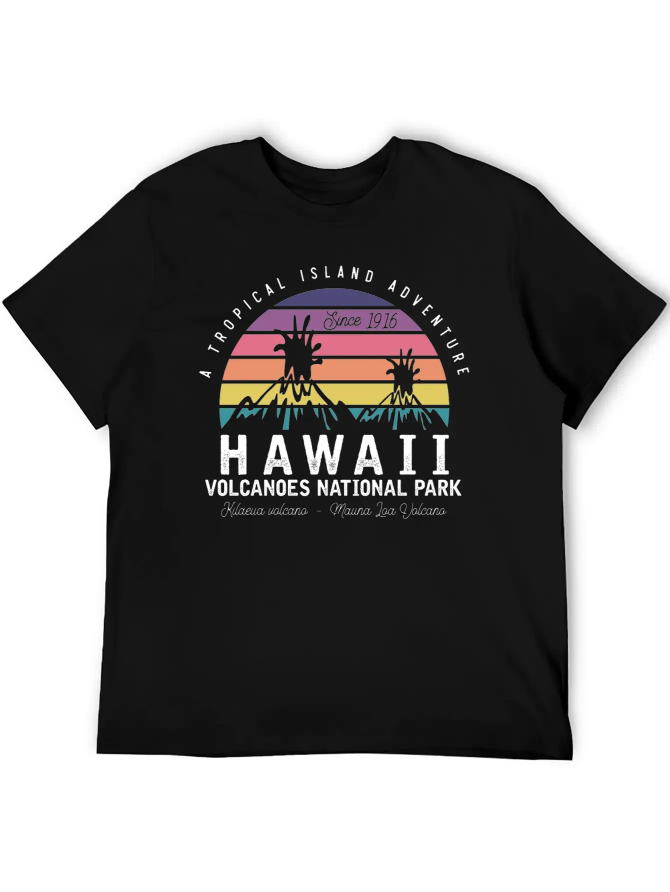 Hawaii Volcanoes National Park Unisex Casual T-Shirt – Clean Design For Daily Comfort