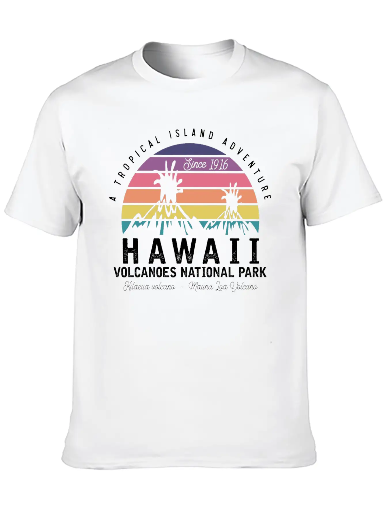 Hawaii Volcanoes National Park Unisex Casual T-Shirt – Clean Design For Daily Comfort