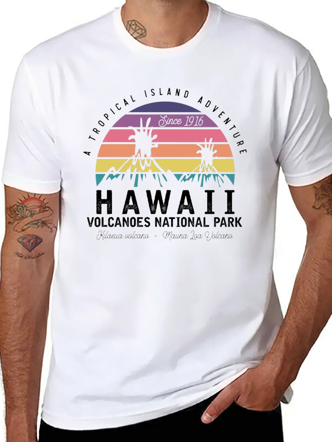 Hawaii Volcanoes National Park Unisex Casual T-Shirt – Clean Design For Daily Comfort