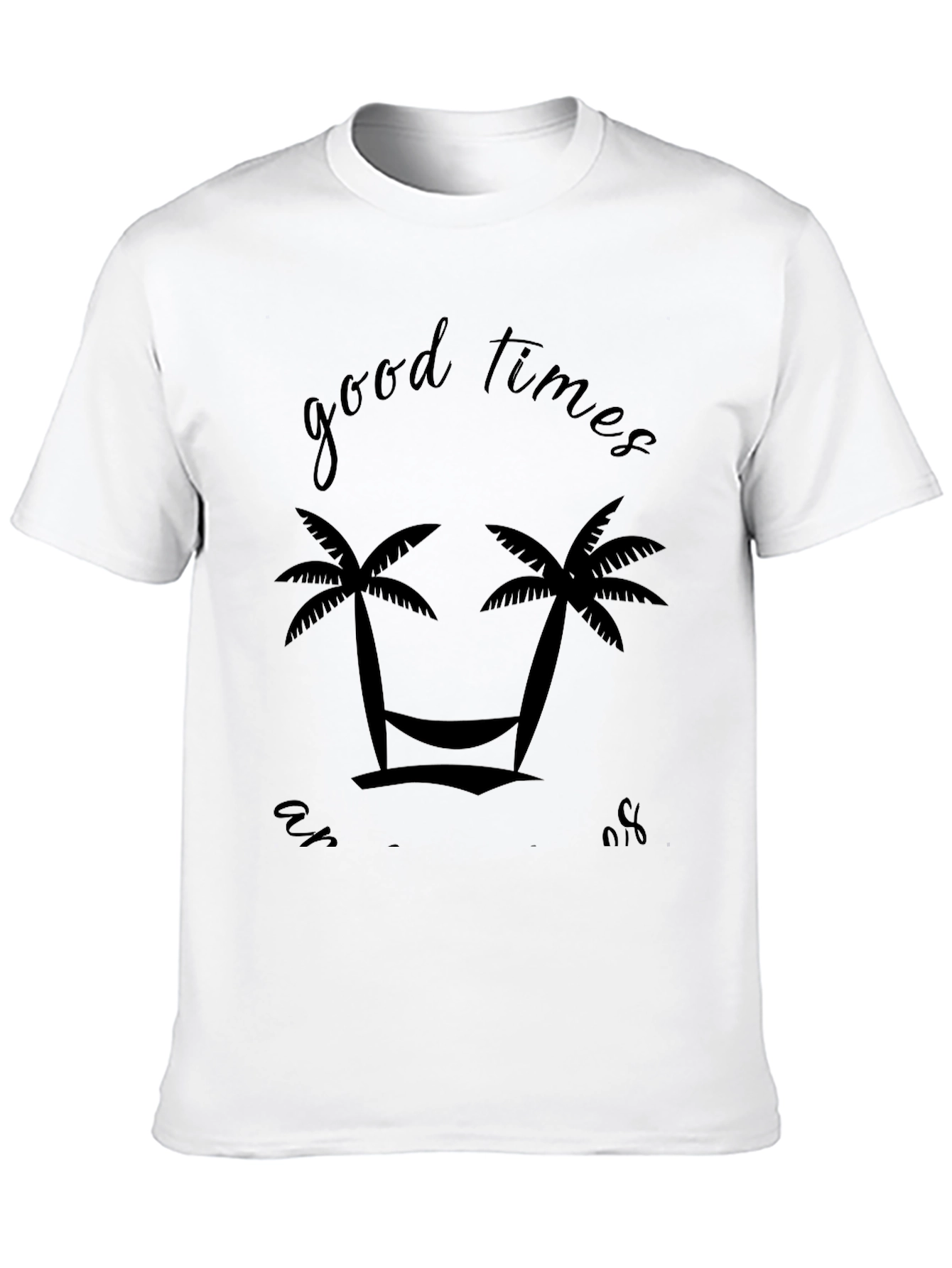 Tropical Good Times Black Graphic Tee