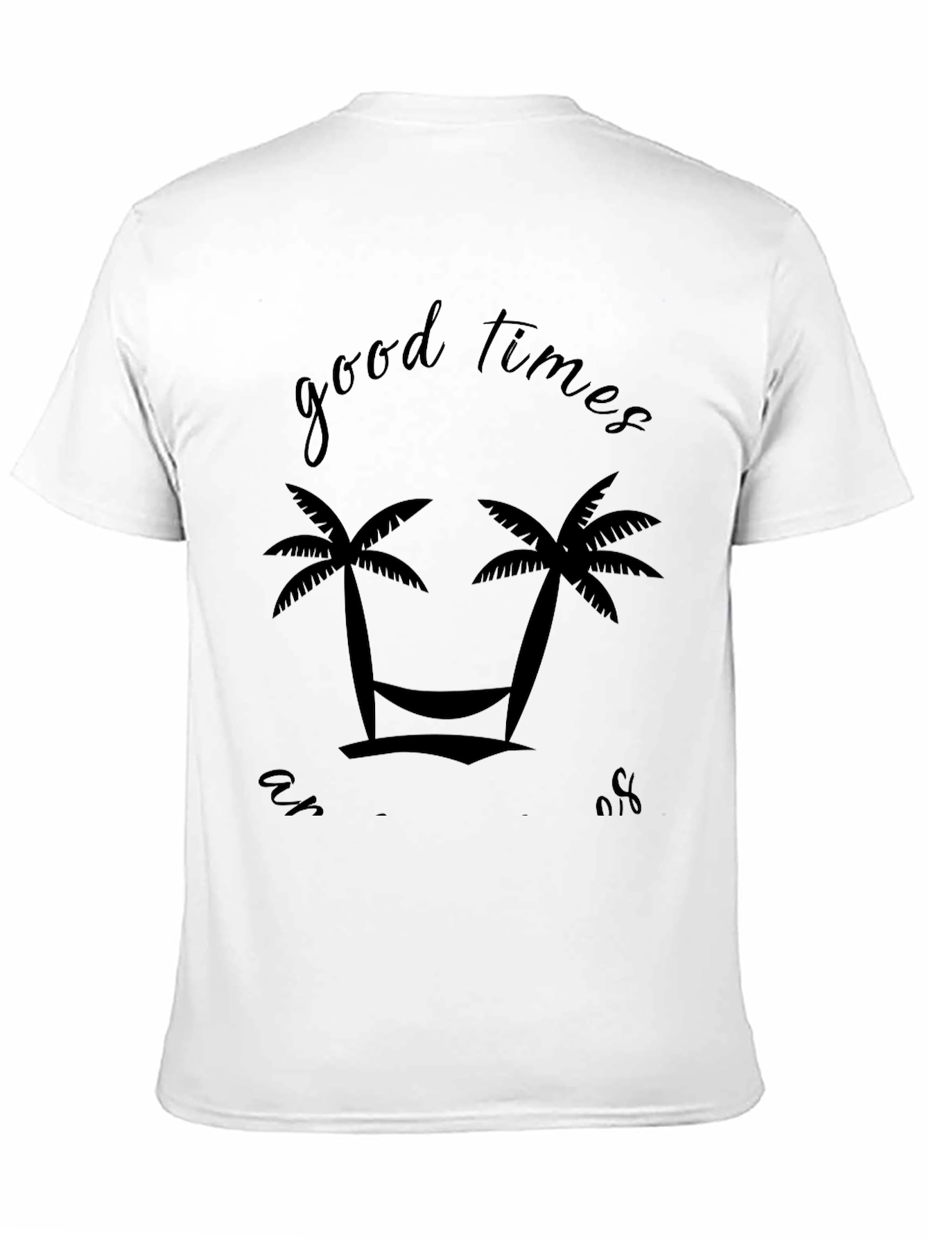 Tropical Good Times Black Graphic Tee
