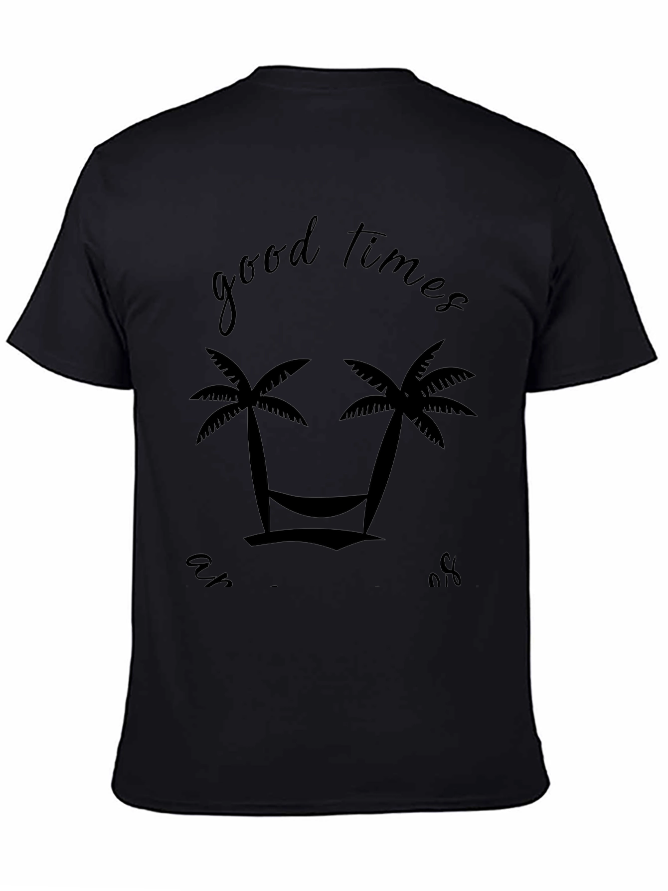 Tropical Good Times Black Graphic Tee