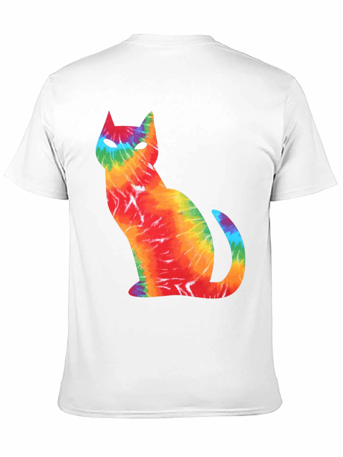 Tie-Dye Cat Graphic T-Shirt