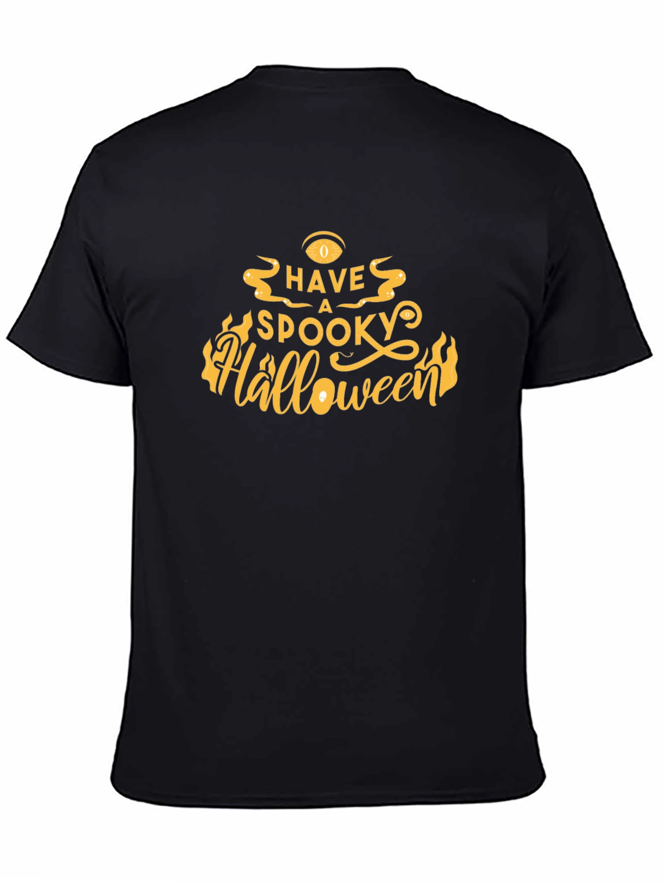 Spooky Halloween Graphic Tee - Black T-Shirt