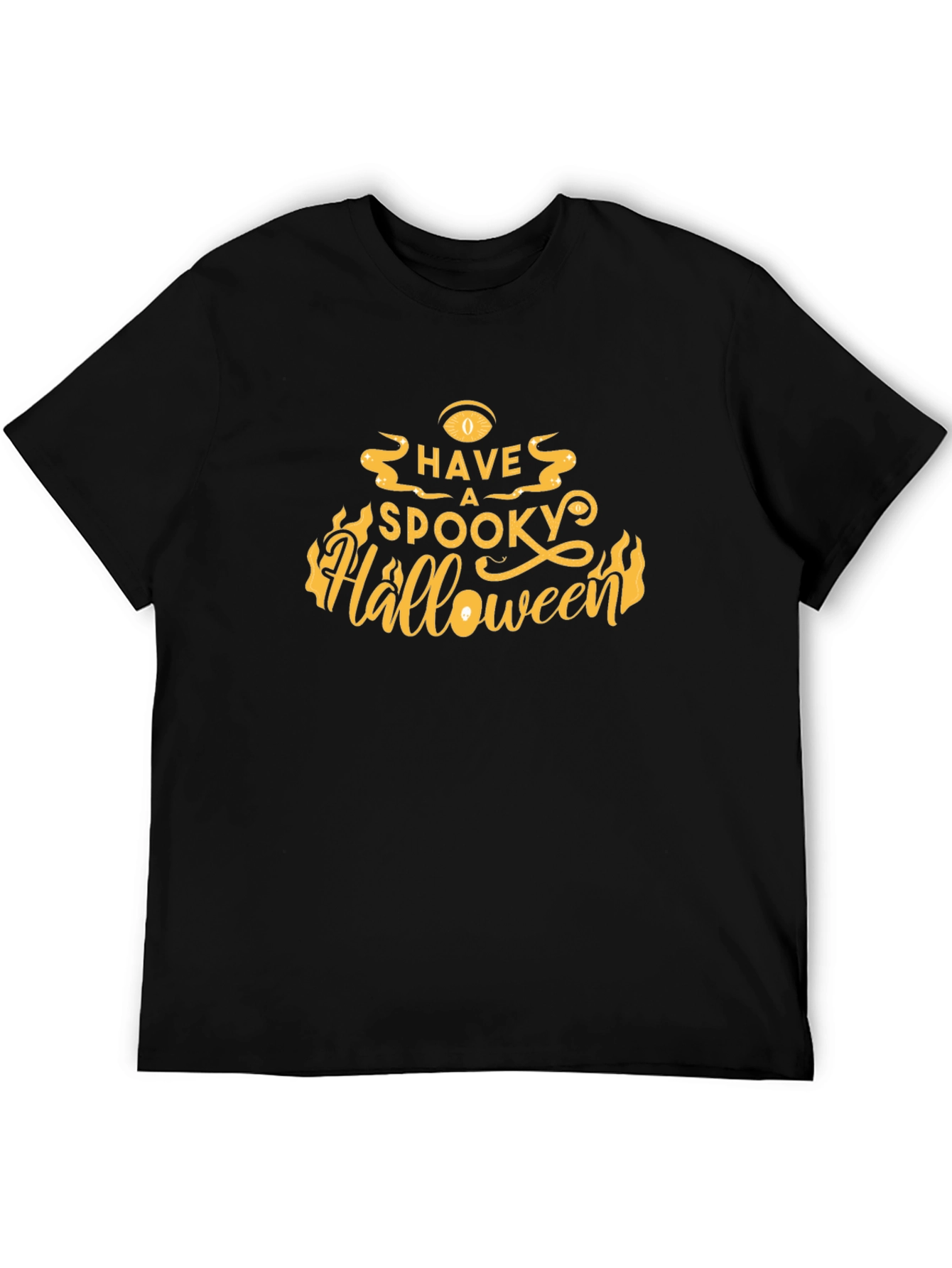 Spooky Halloween Graphic Tee - Black T-Shirt