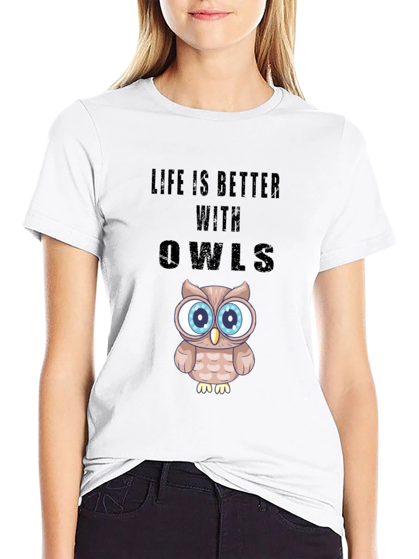 Life is Better With Owls Graphic T-Shirt