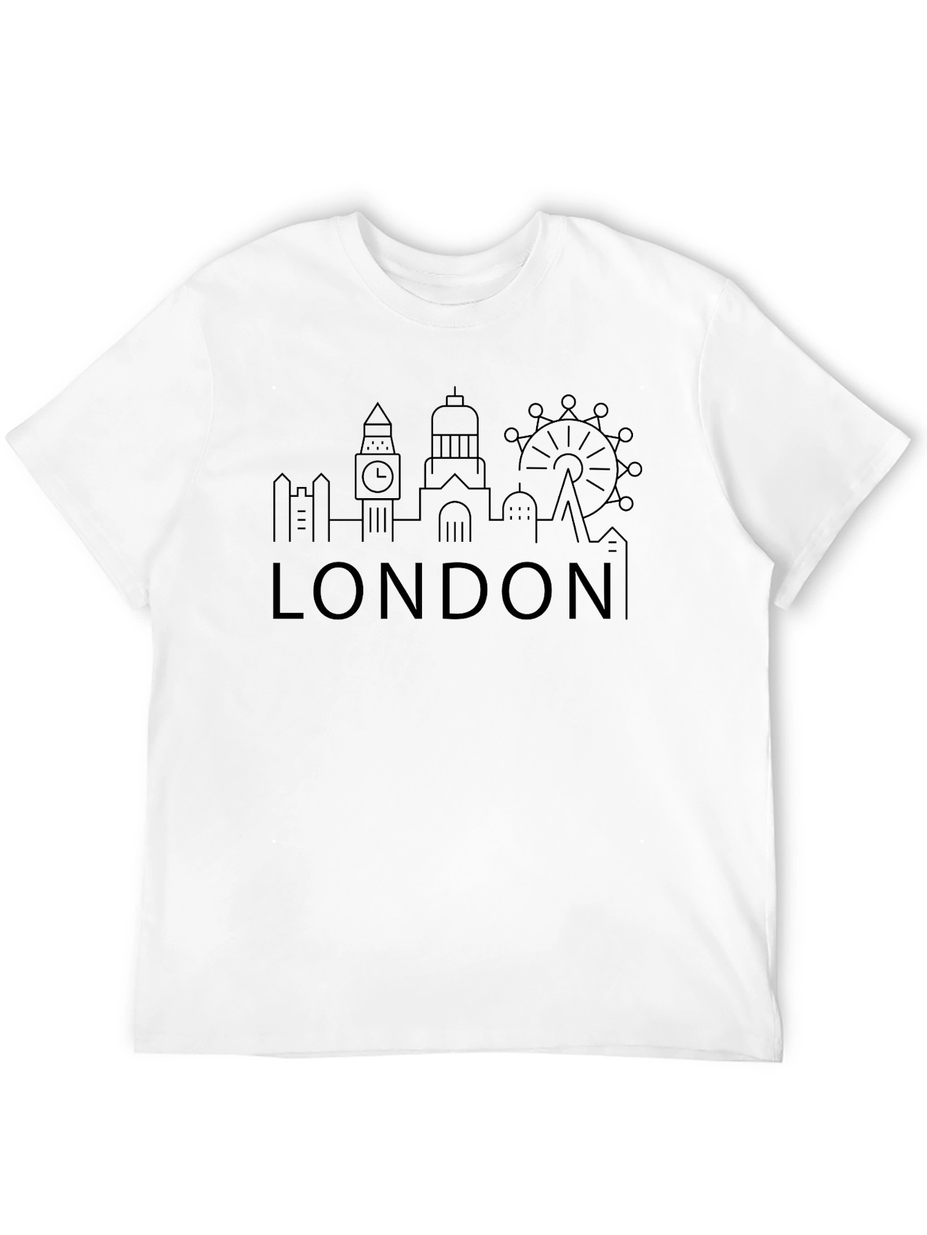London Skyline Graphic Black T-Shirt