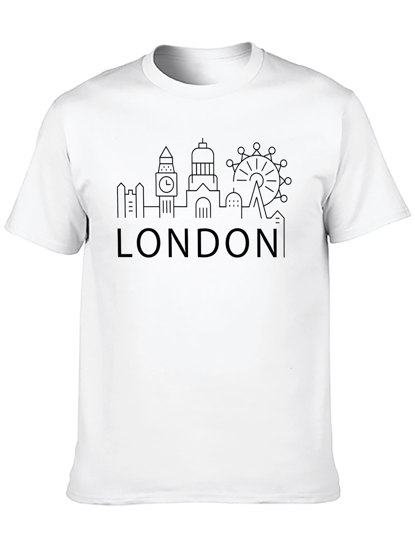 London Skyline Graphic Black T-Shirt