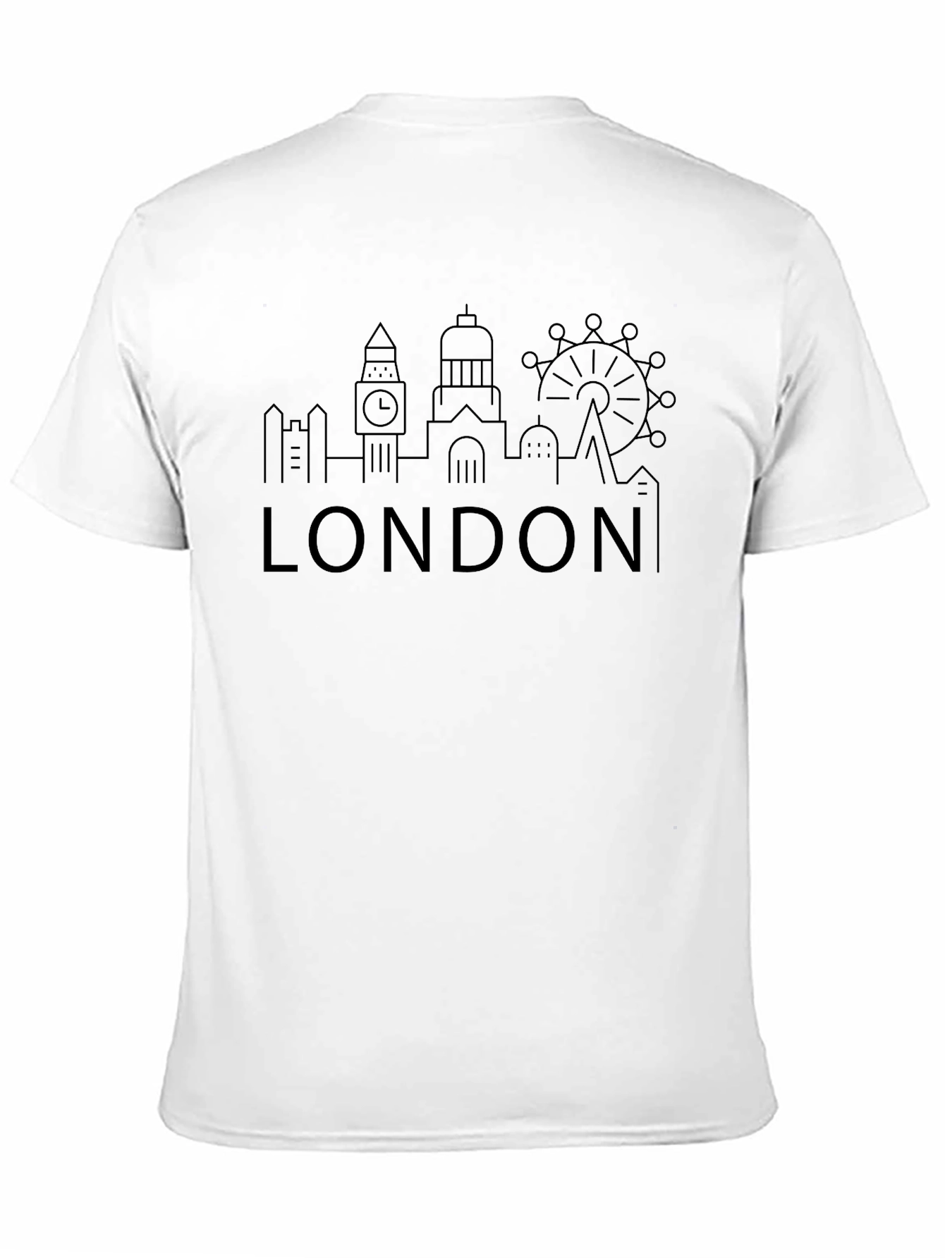 London Skyline Graphic Black T-Shirt
