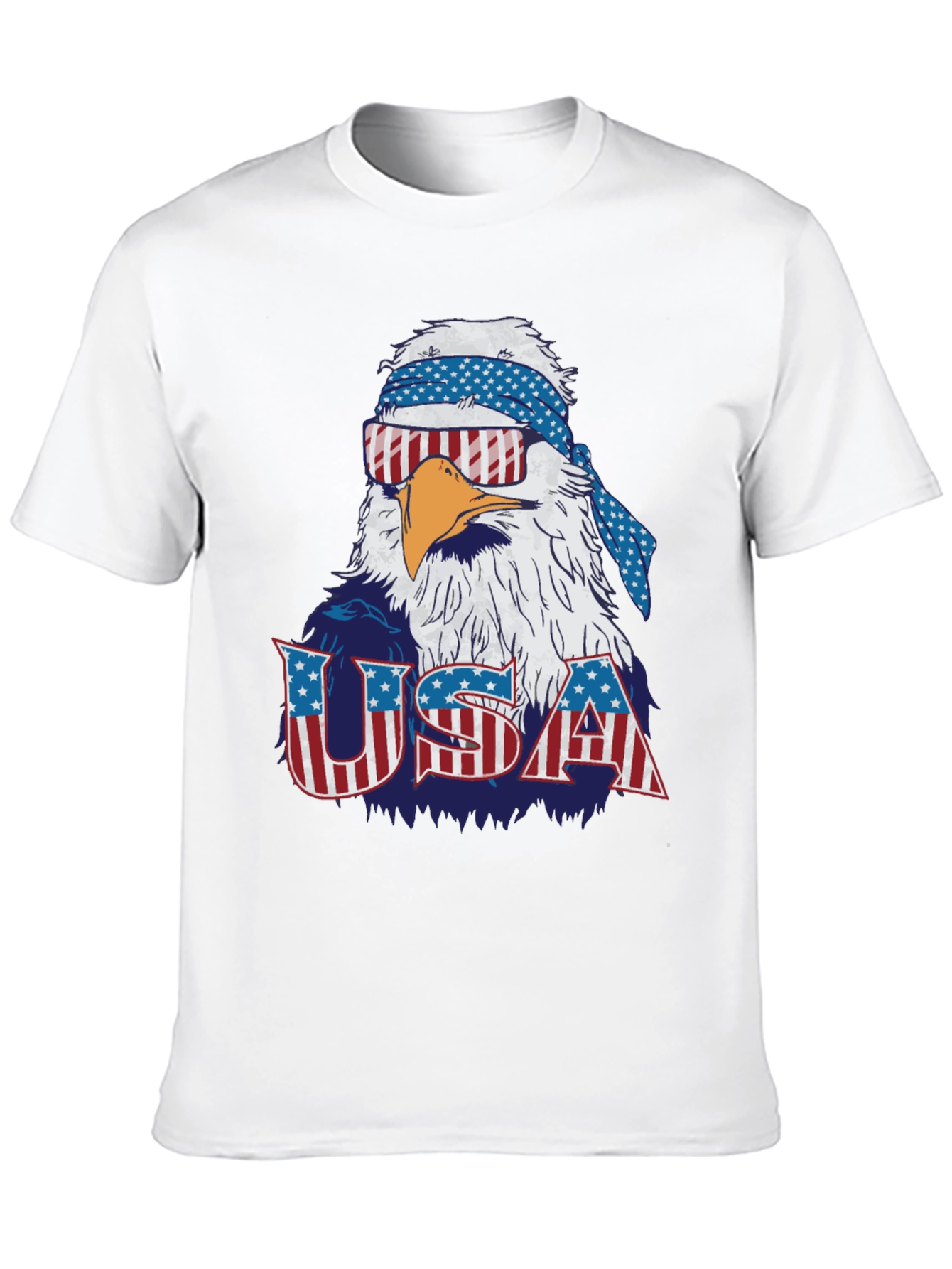 USA Patriotic Eagle Graphic T-Shirt