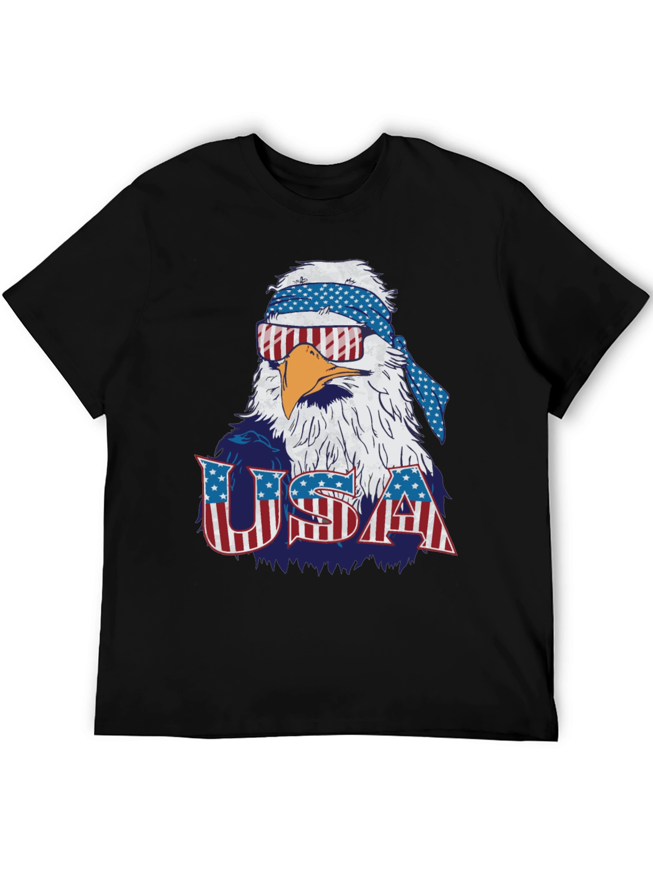 USA Patriotic Eagle Graphic T-Shirt