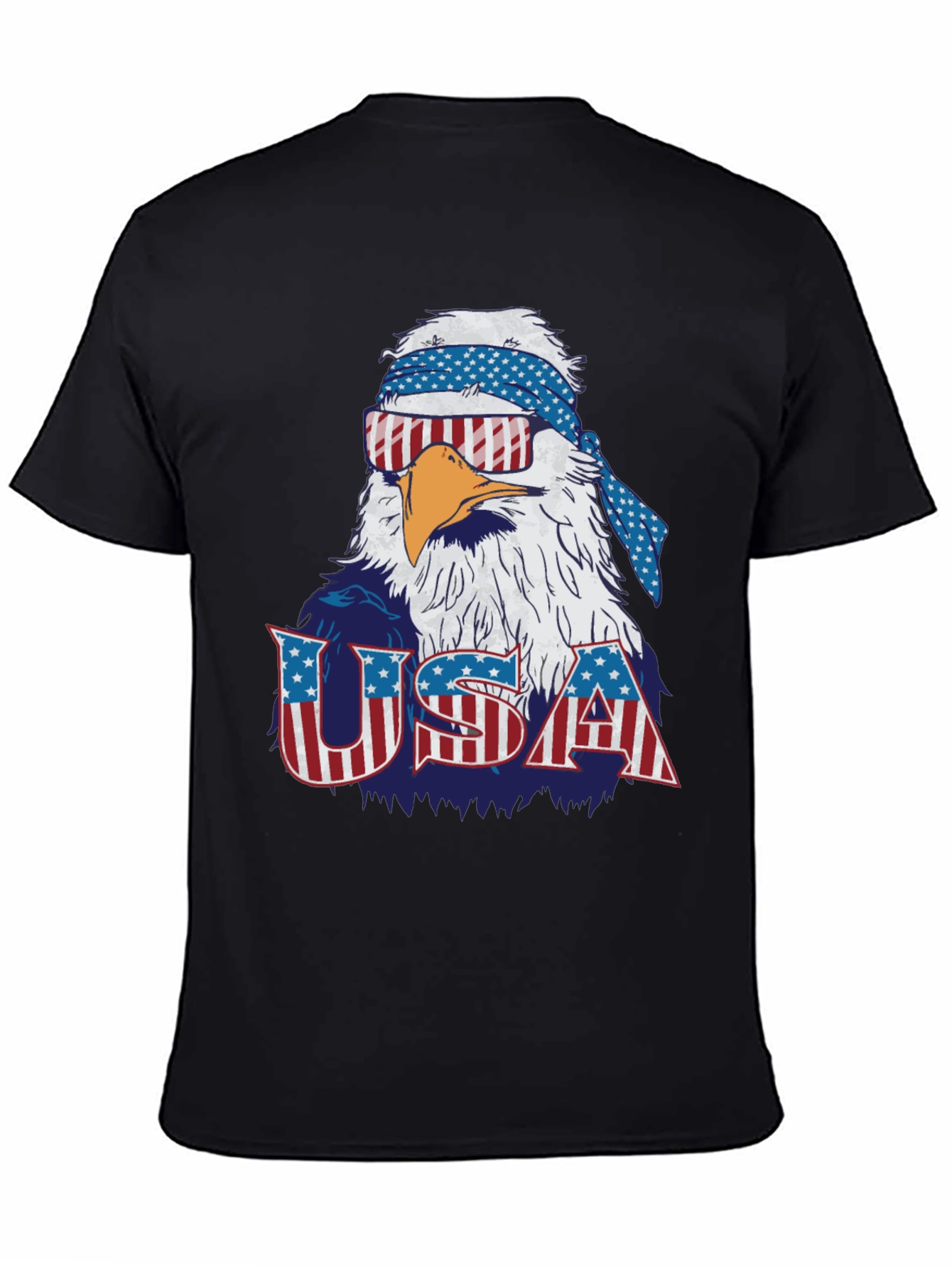USA Patriotic Eagle Graphic T-Shirt