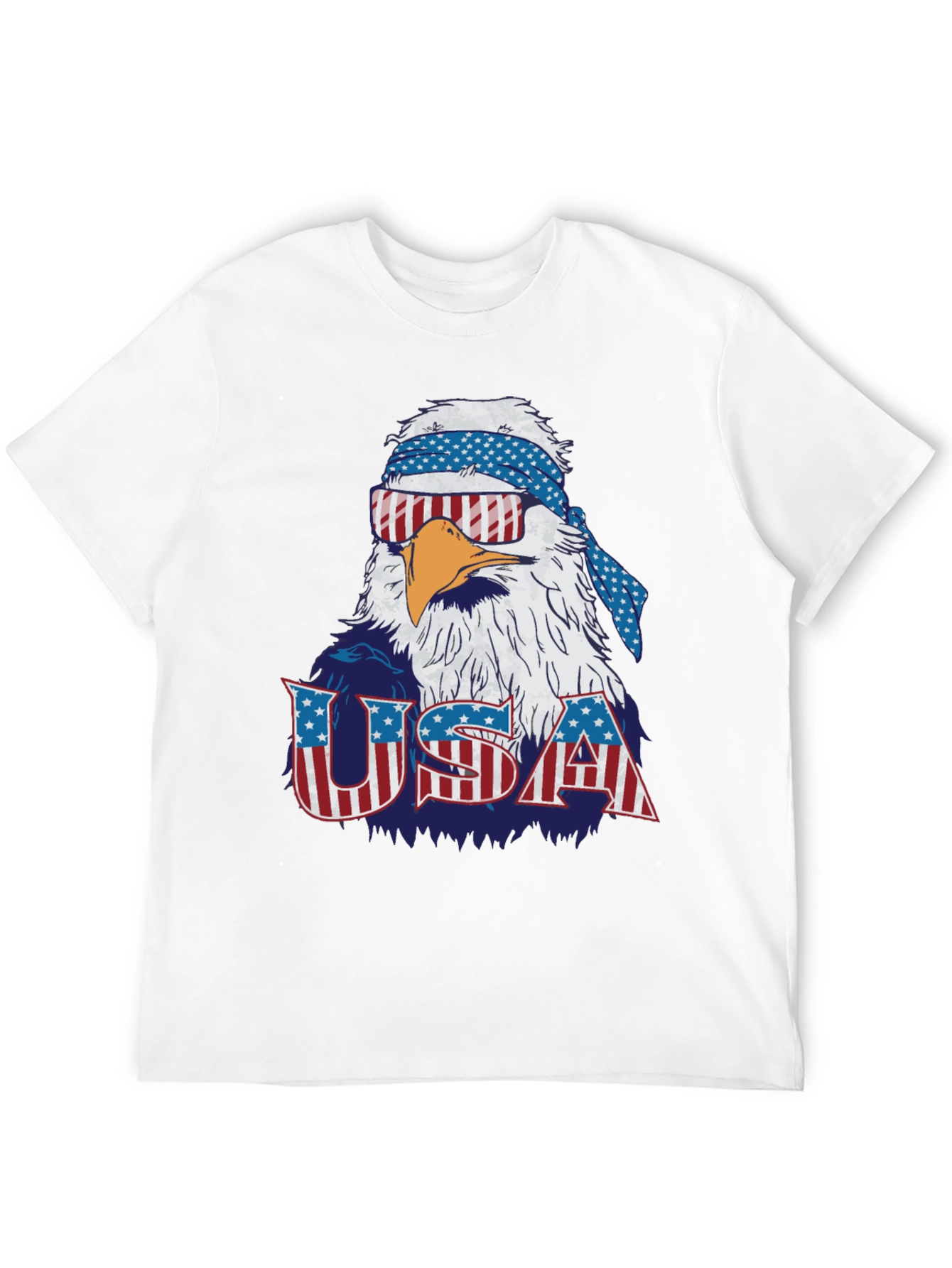 USA Patriotic Eagle Graphic T-Shirt