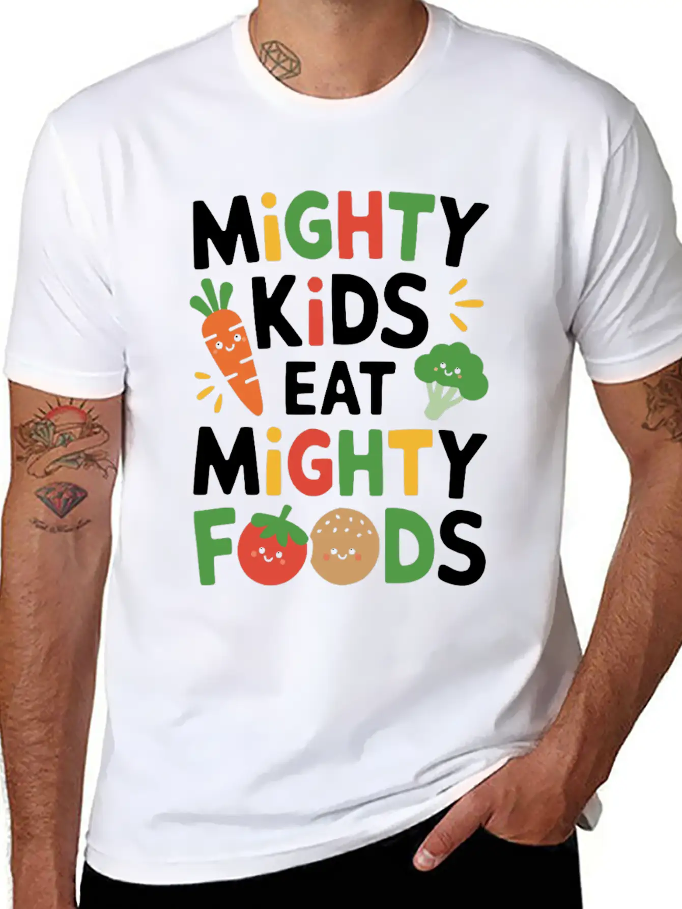 Healthy Eating Habits For Children Eat Green Unisex Casual T-Shirt – Clean Design For Daily Comfort