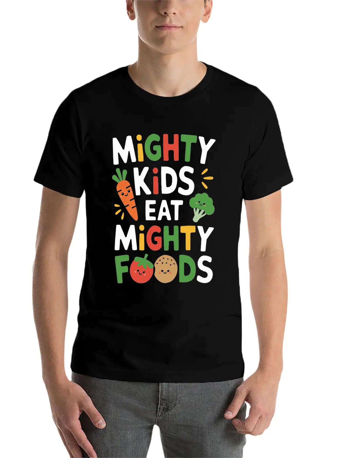 Healthy Eating Habits For Children Eat Green Unisex Casual T-Shirt – Clean Design For Daily Comfort