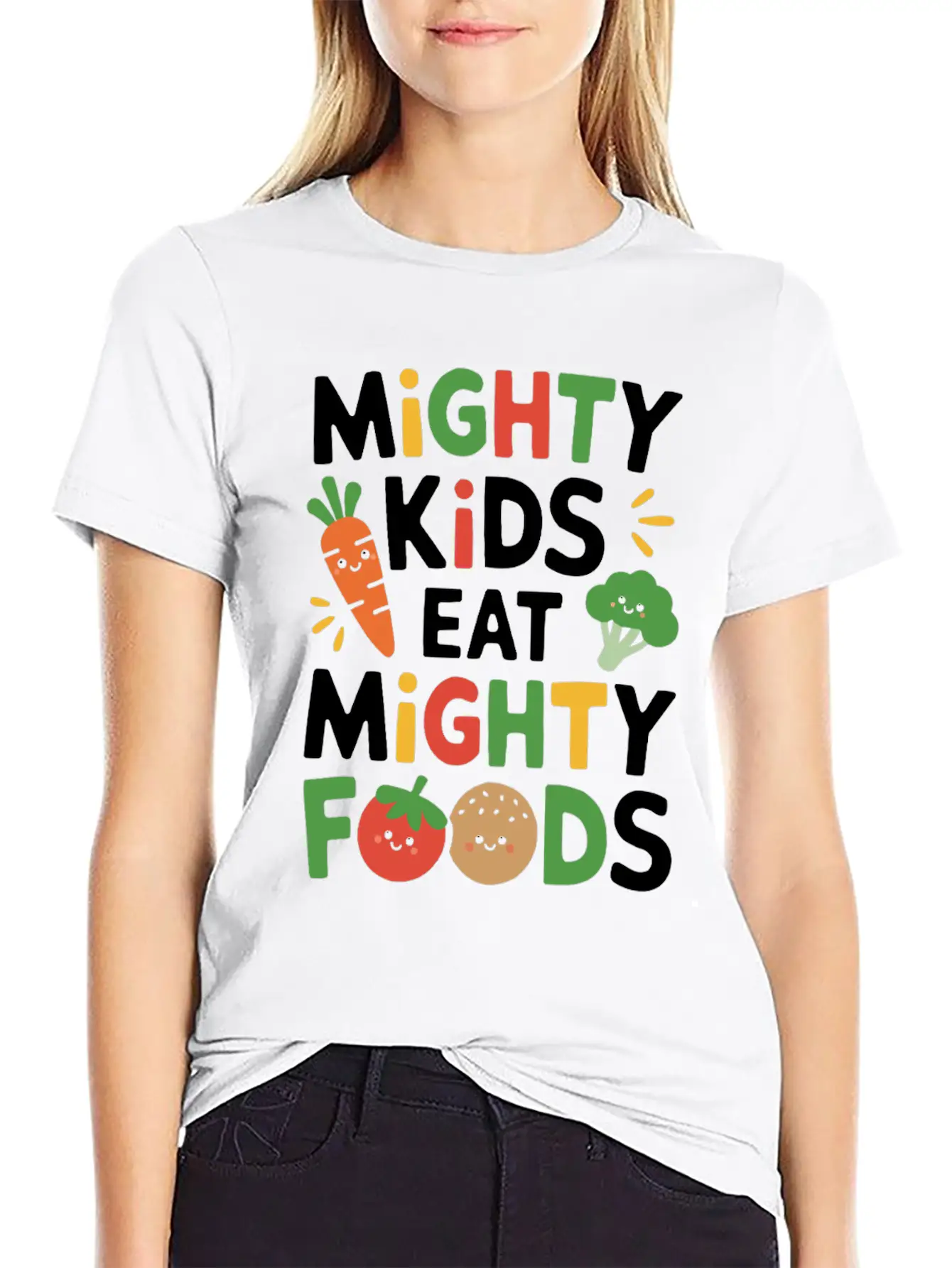 Healthy Eating Habits For Children Eat Green Unisex Casual T-Shirt – Clean Design For Daily Comfort