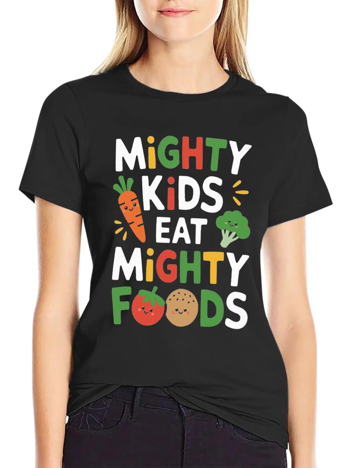 Healthy Eating Habits For Children Eat Green Unisex Casual T-Shirt – Clean Design For Daily Comfort