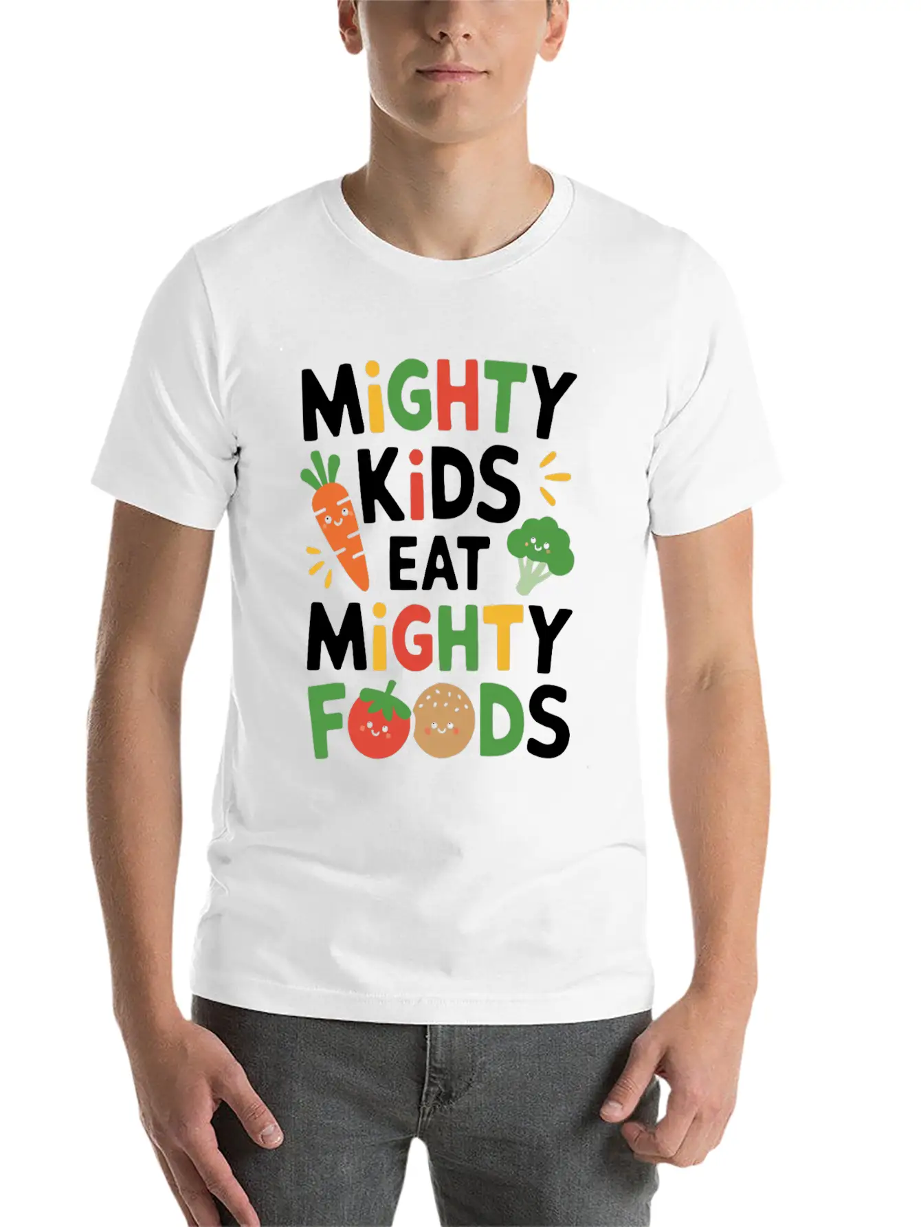 Healthy Eating Habits For Children Eat Green Unisex Casual T-Shirt – Clean Design For Daily Comfort