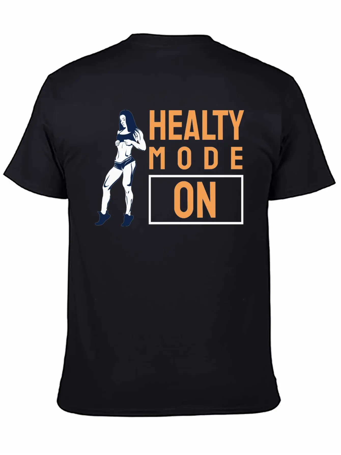 Healty Mode On - Funny Gym Gift For Gym Lover Unisex Casual T-Shirt – Clean Design For Daily Comfort