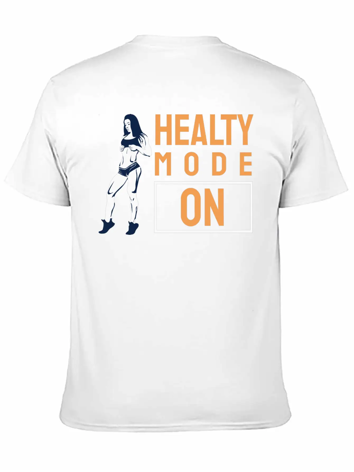 Healty Mode On - Funny Gym Gift For Gym Lover Unisex Casual T-Shirt – Clean Design For Daily Comfort