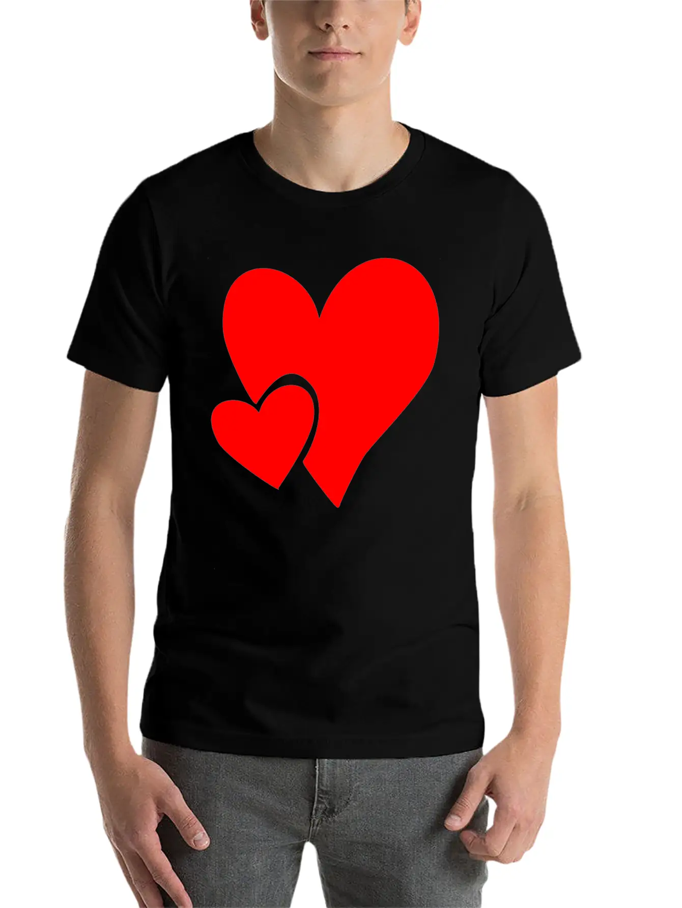 Heart Love Feeling Unisex Casual T-Shirt – Clean Design For Daily Comfort