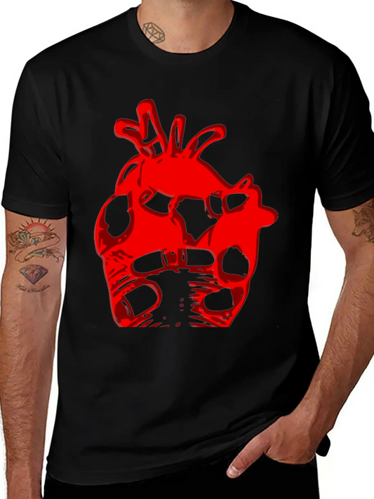Heart Motif Unisex Casual T-Shirt – Clean Design For Daily Comfort