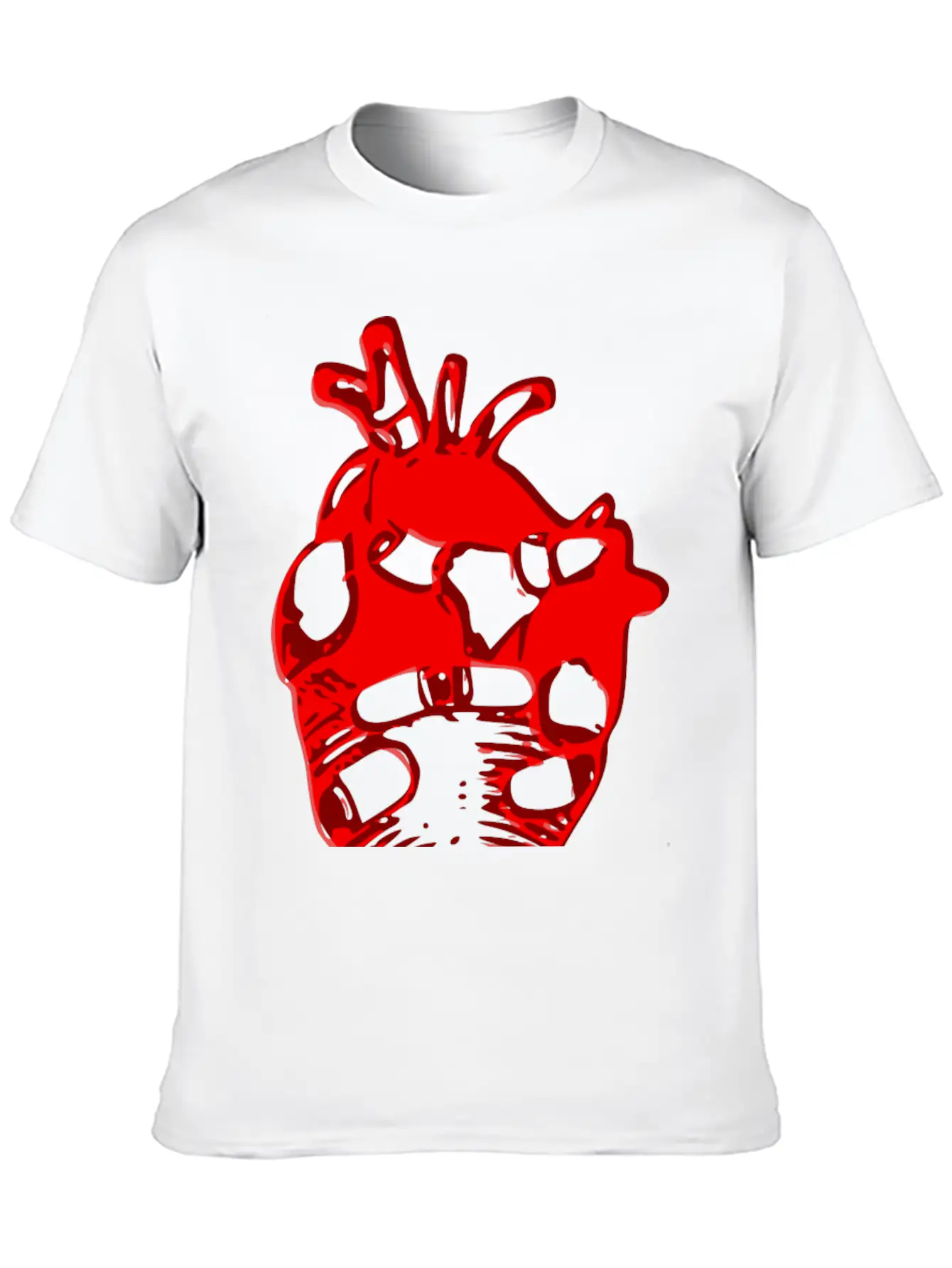 Heart Motif Unisex Casual T-Shirt – Clean Design For Daily Comfort