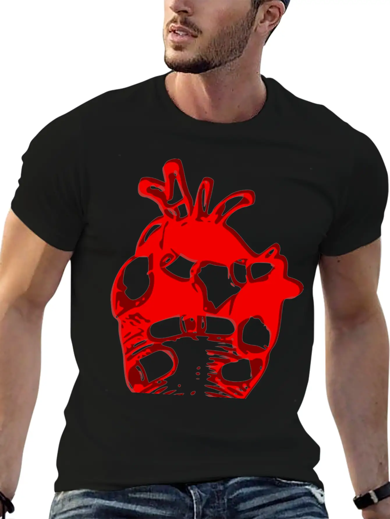 Heart Motif Unisex Casual T-Shirt – Clean Design For Daily Comfort