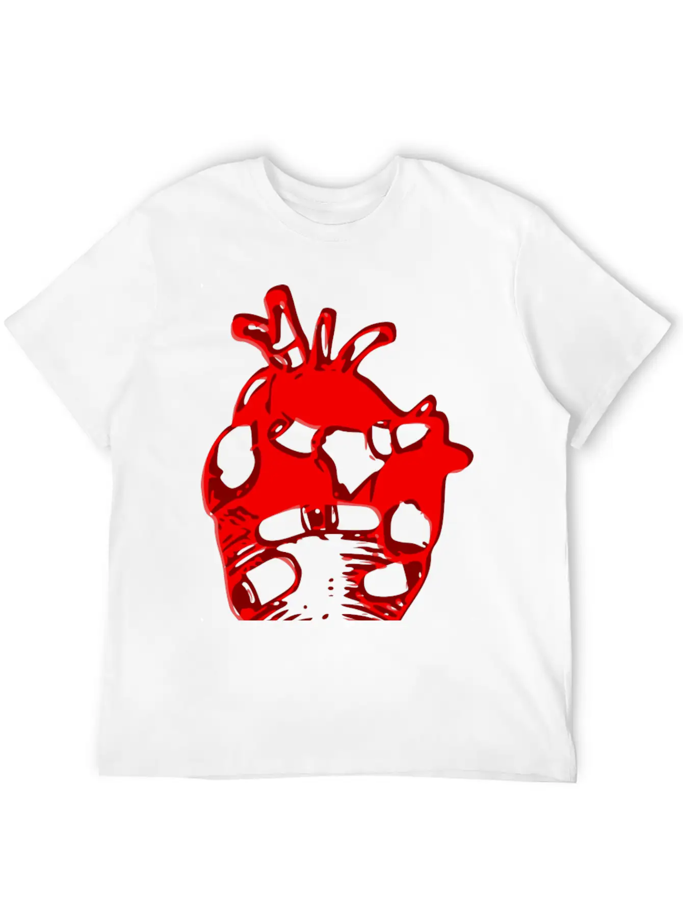 Heart Motif Unisex Casual T-Shirt – Clean Design For Daily Comfort
