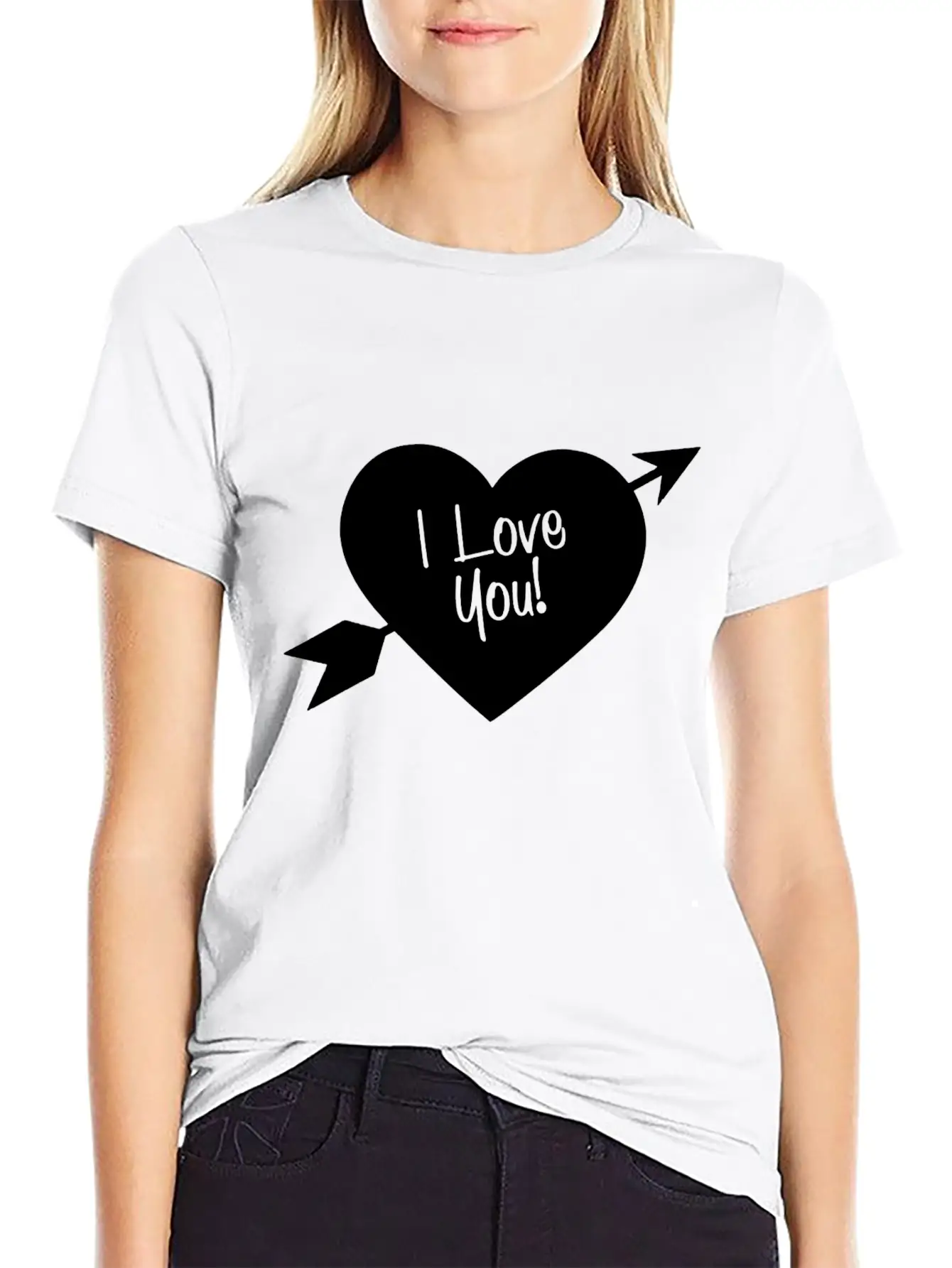 Heart Piercing Love Arrows Unisex Casual T-Shirt – Clean Design For Daily Comfort