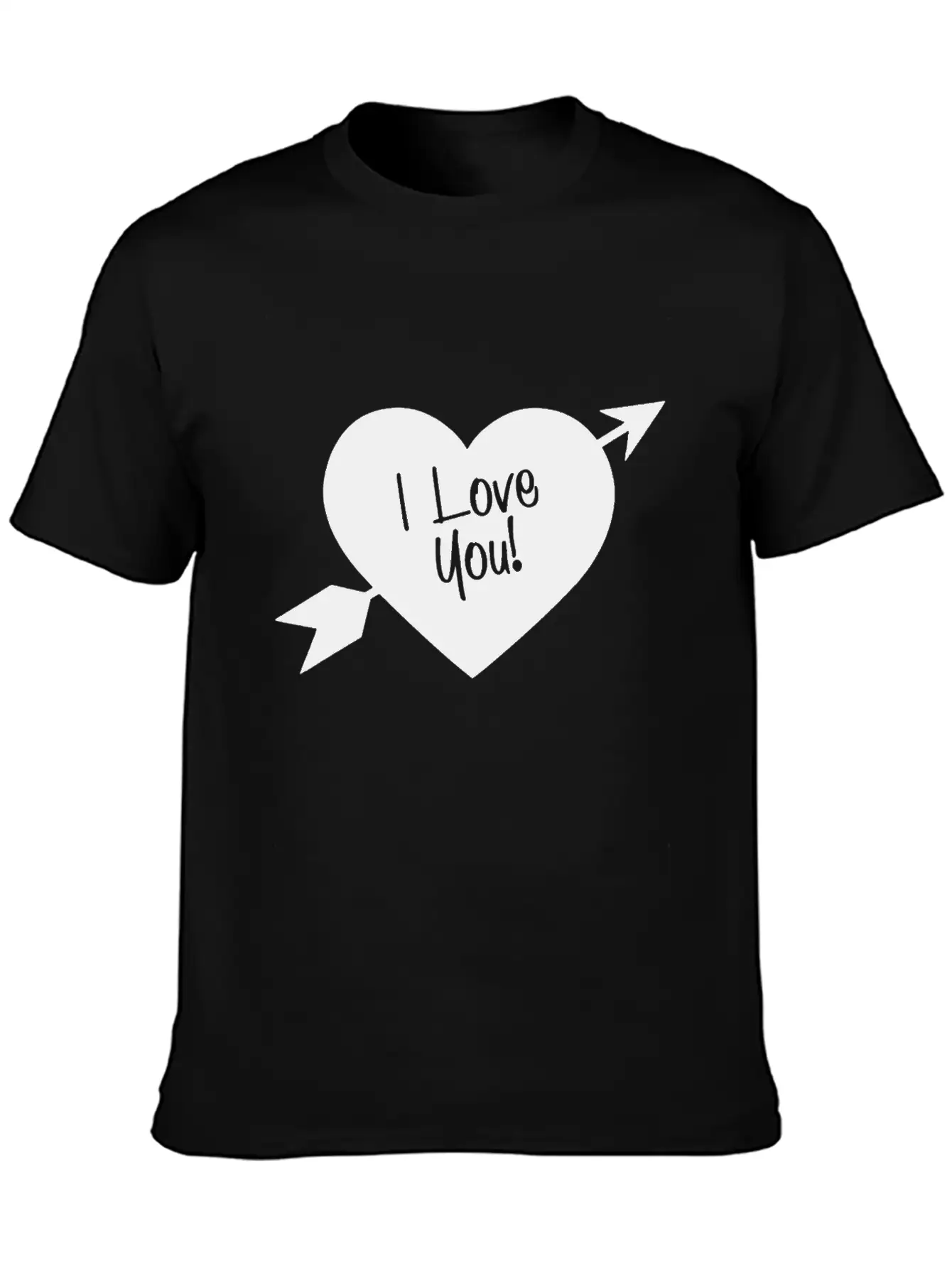 Heart Piercing Love Arrows Unisex Casual T-Shirt – Clean Design For Daily Comfort