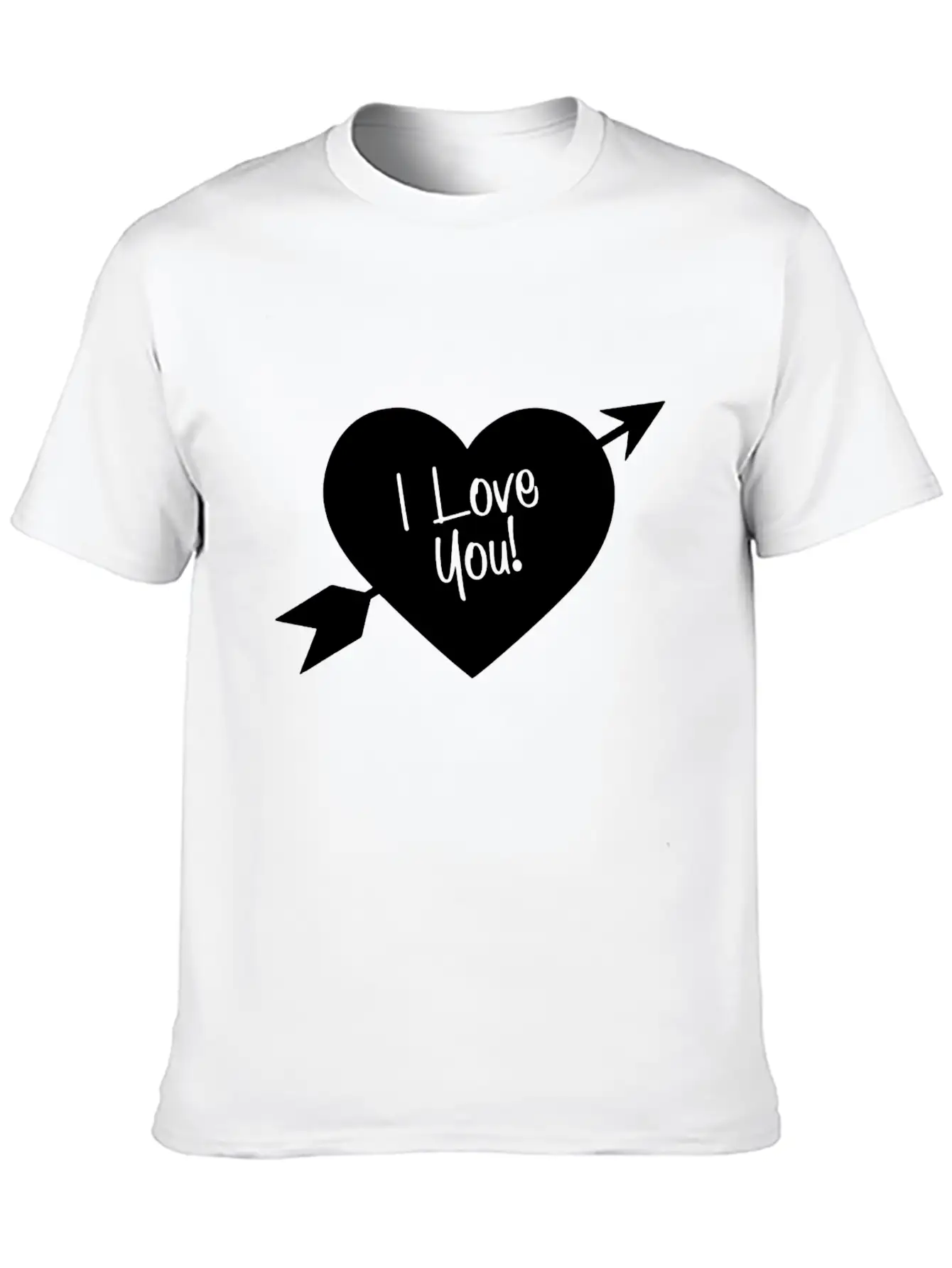 Heart Piercing Love Arrows Unisex Casual T-Shirt – Clean Design For Daily Comfort