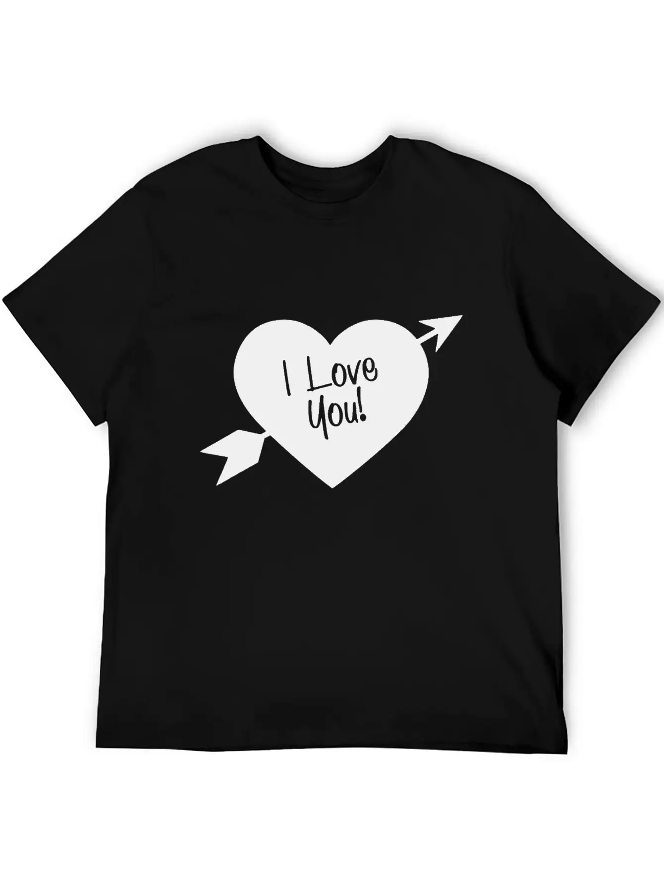 Heart Piercing Love Arrows Unisex Casual T-Shirt – Clean Design For Daily Comfort