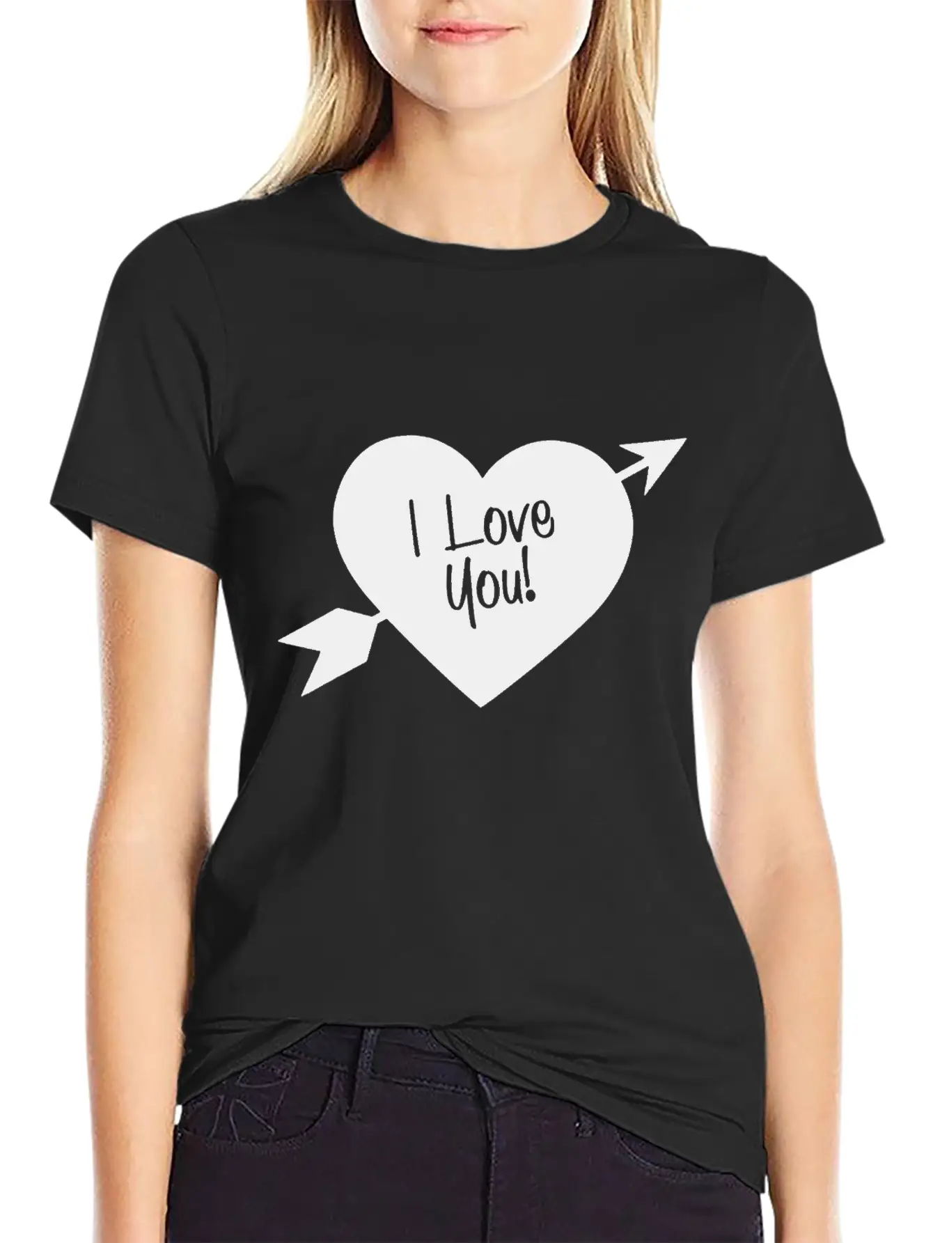 Heart Piercing Love Arrows Unisex Casual T-Shirt – Clean Design For Daily Comfort