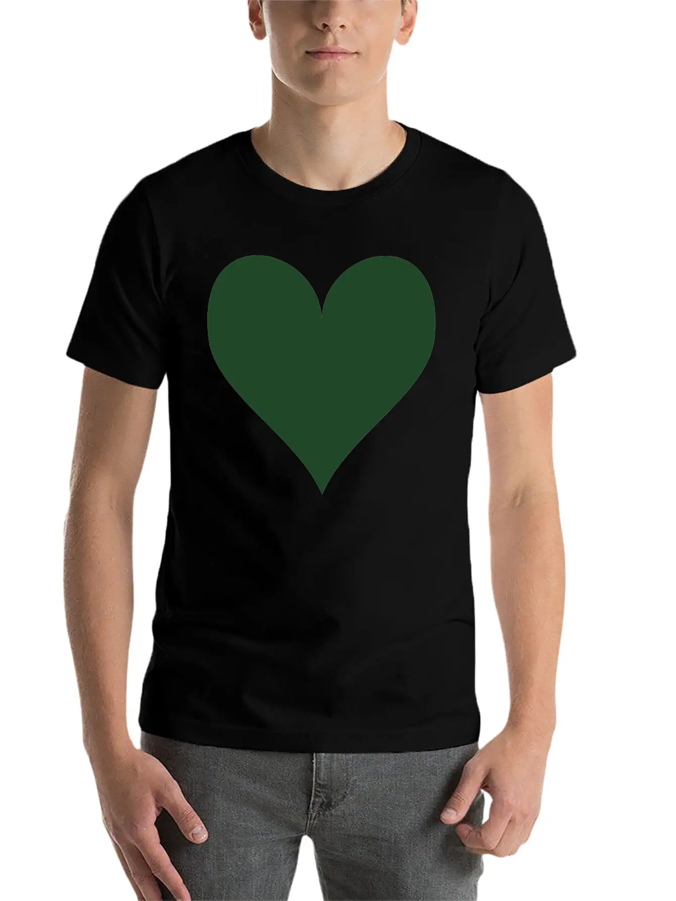 Heart Unisex Casual T-Shirt – Clean Design For Daily Comfort