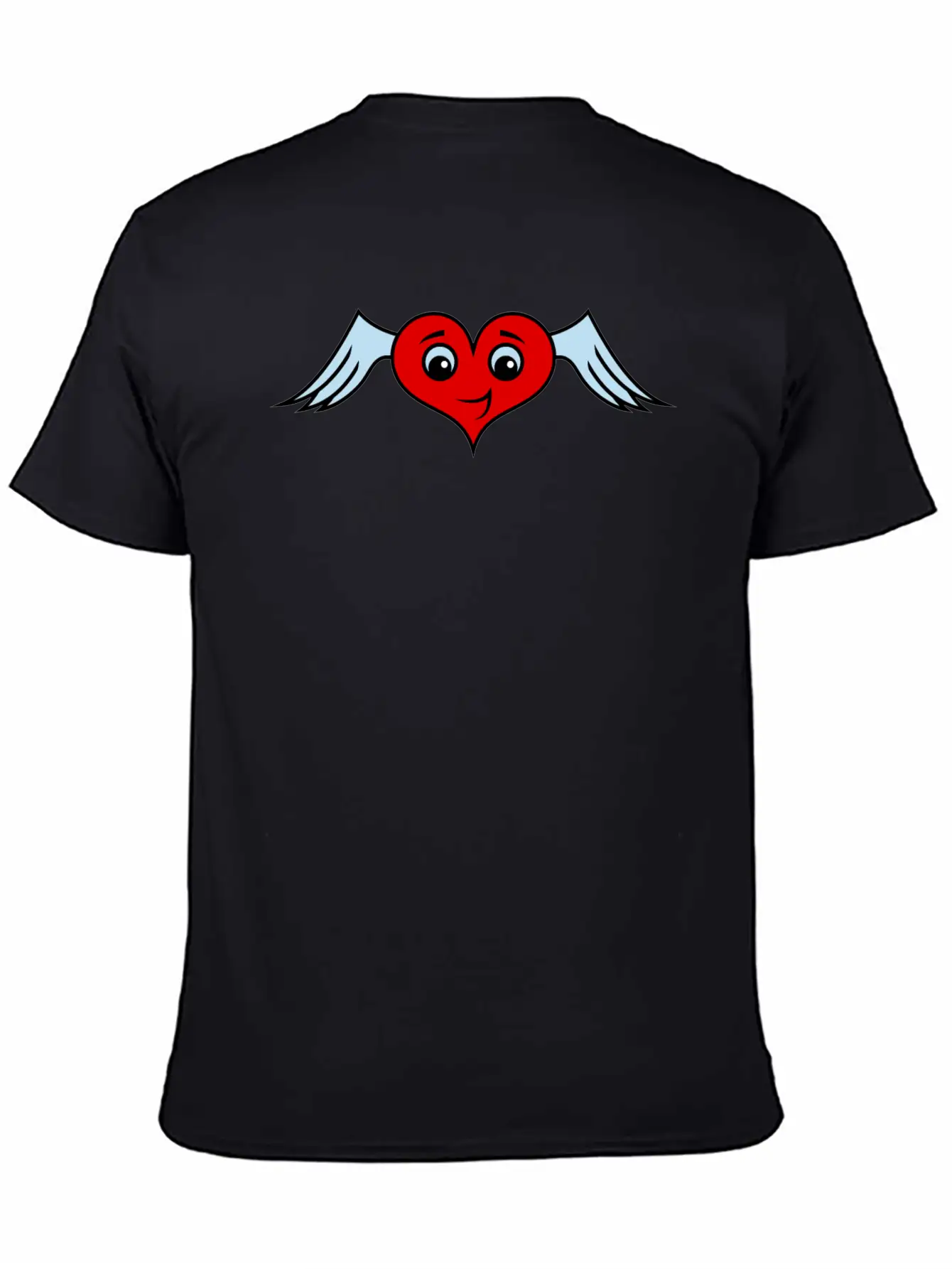 Heart With Wings Character Unisex Casual T-Shirt – Clean Design For Daily Comfort