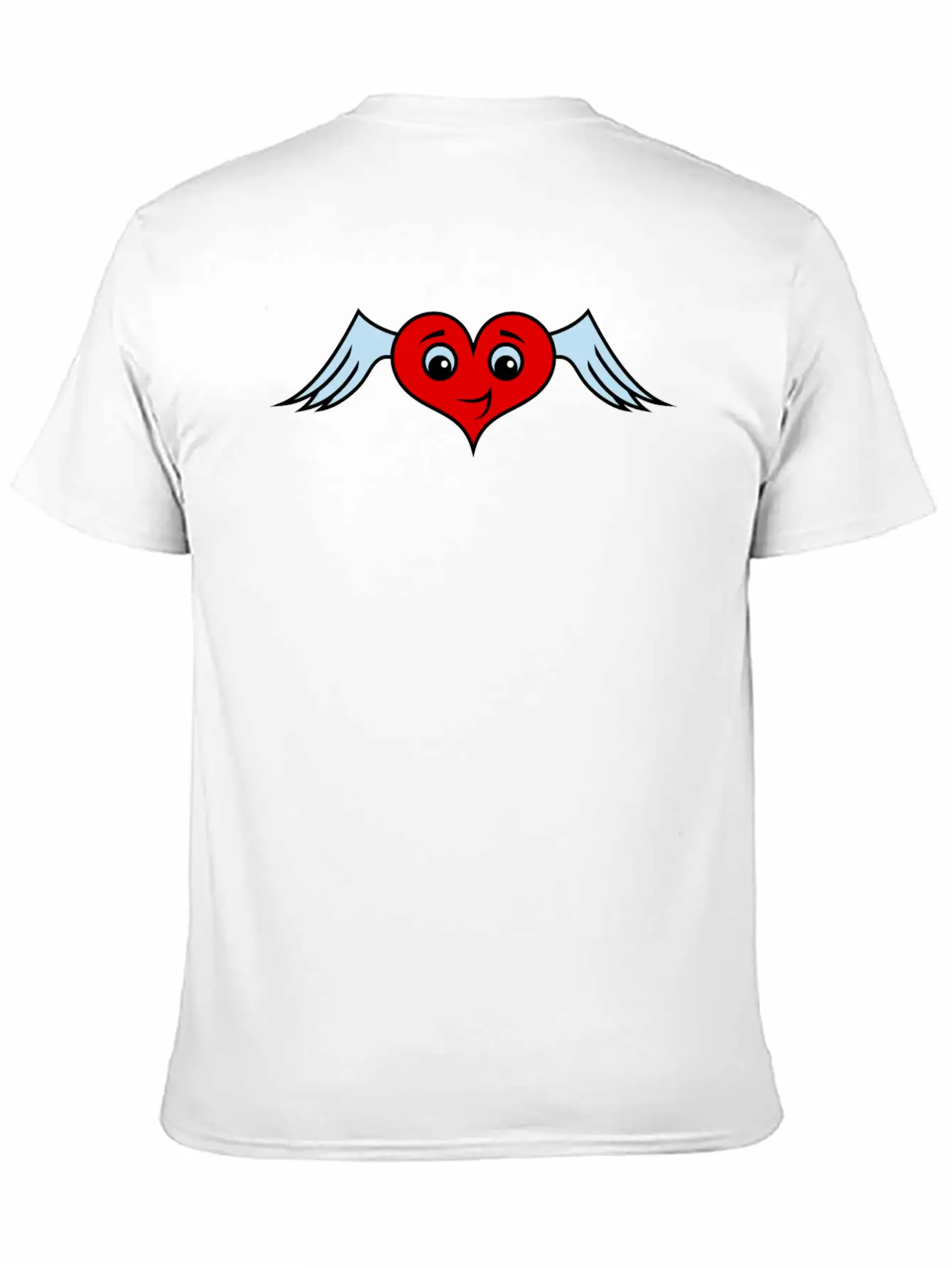 Heart With Wings Character Unisex Casual T-Shirt – Clean Design For Daily Comfort