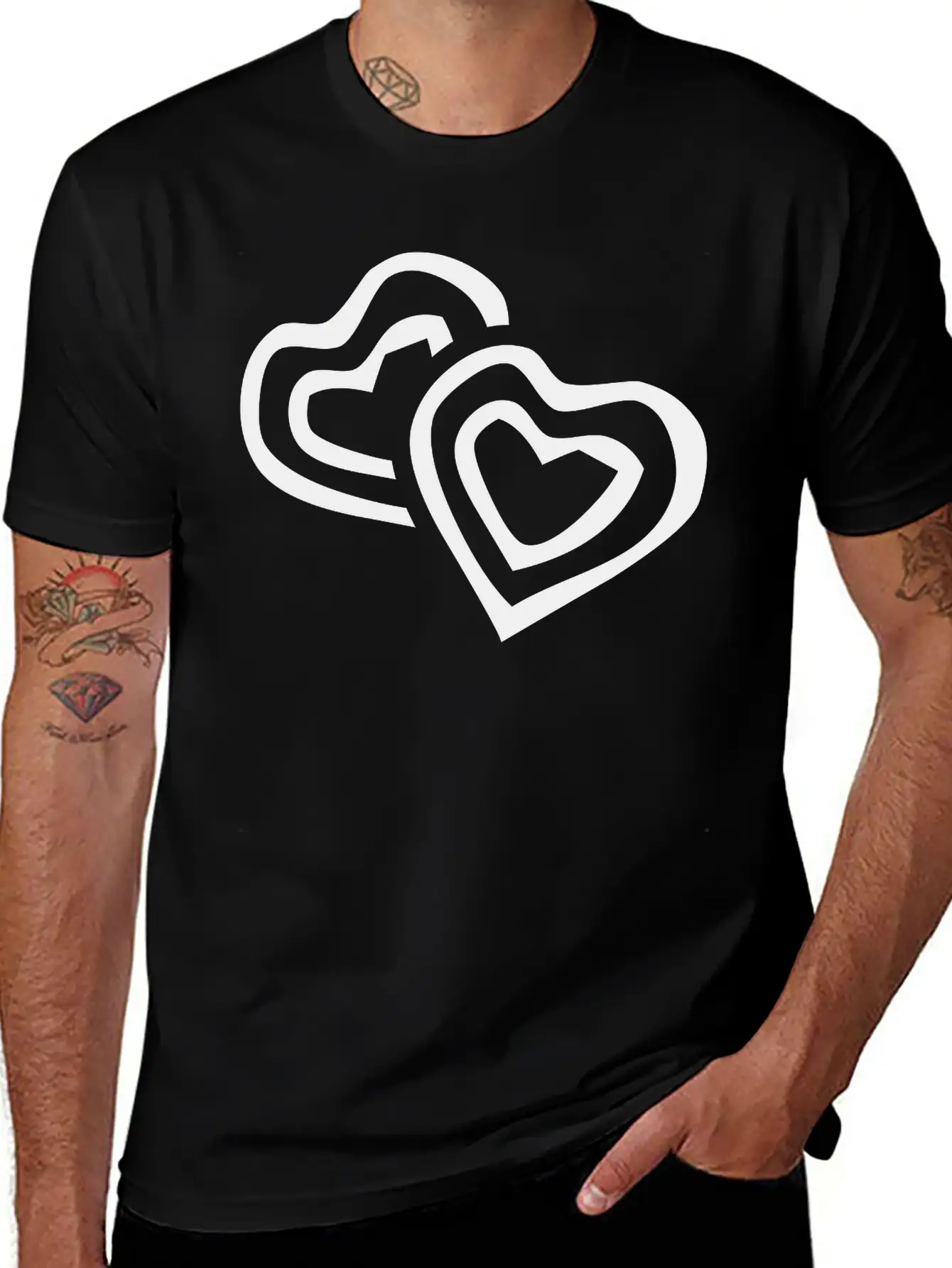 Hearts Unisex Casual T-Shirt – Clean Design For Daily Comfort