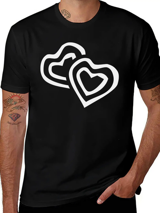 Hearts Unisex Casual T-Shirt – Clean Design For Daily Comfort