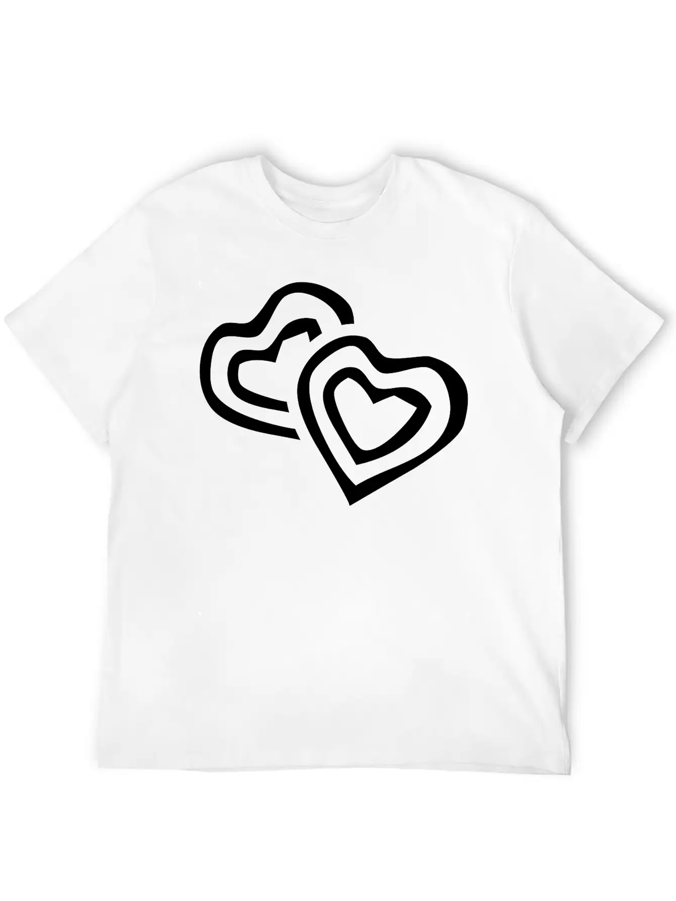Hearts Unisex Casual T-Shirt – Clean Design For Daily Comfort
