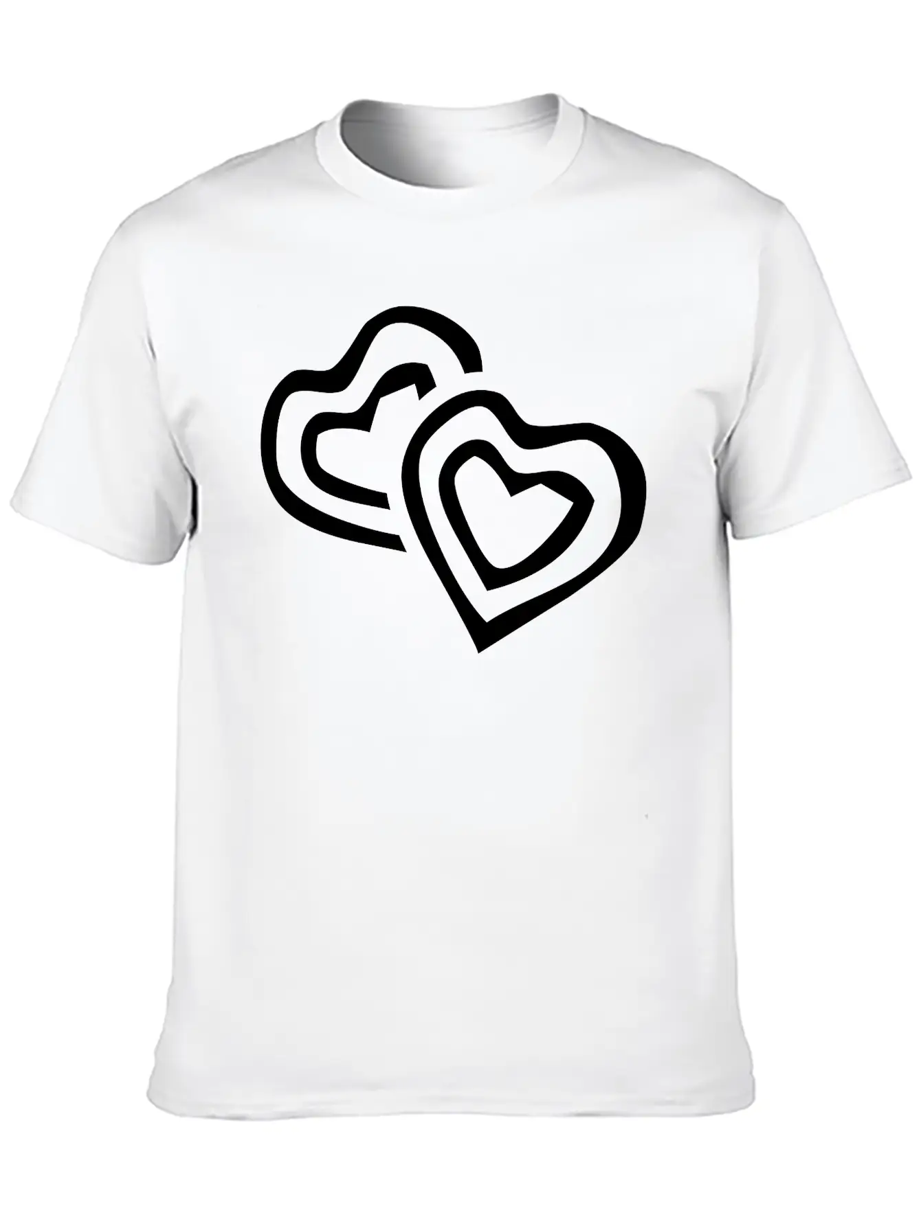 Hearts Unisex Casual T-Shirt – Clean Design For Daily Comfort