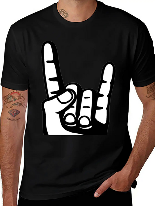 Heavy Metal Hand Unisex Casual T-Shirt – Clean Design For Daily Comfort