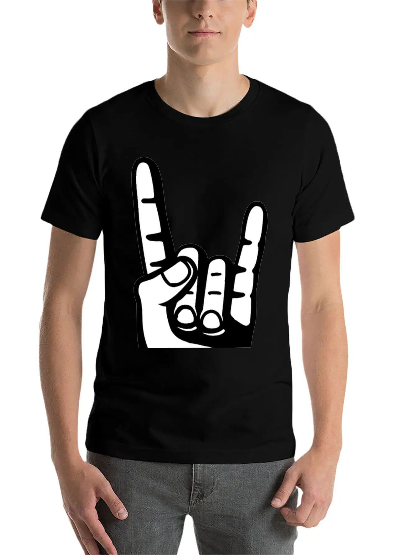 Heavy Metal Hand Unisex Casual T-Shirt – Clean Design For Daily Comfort