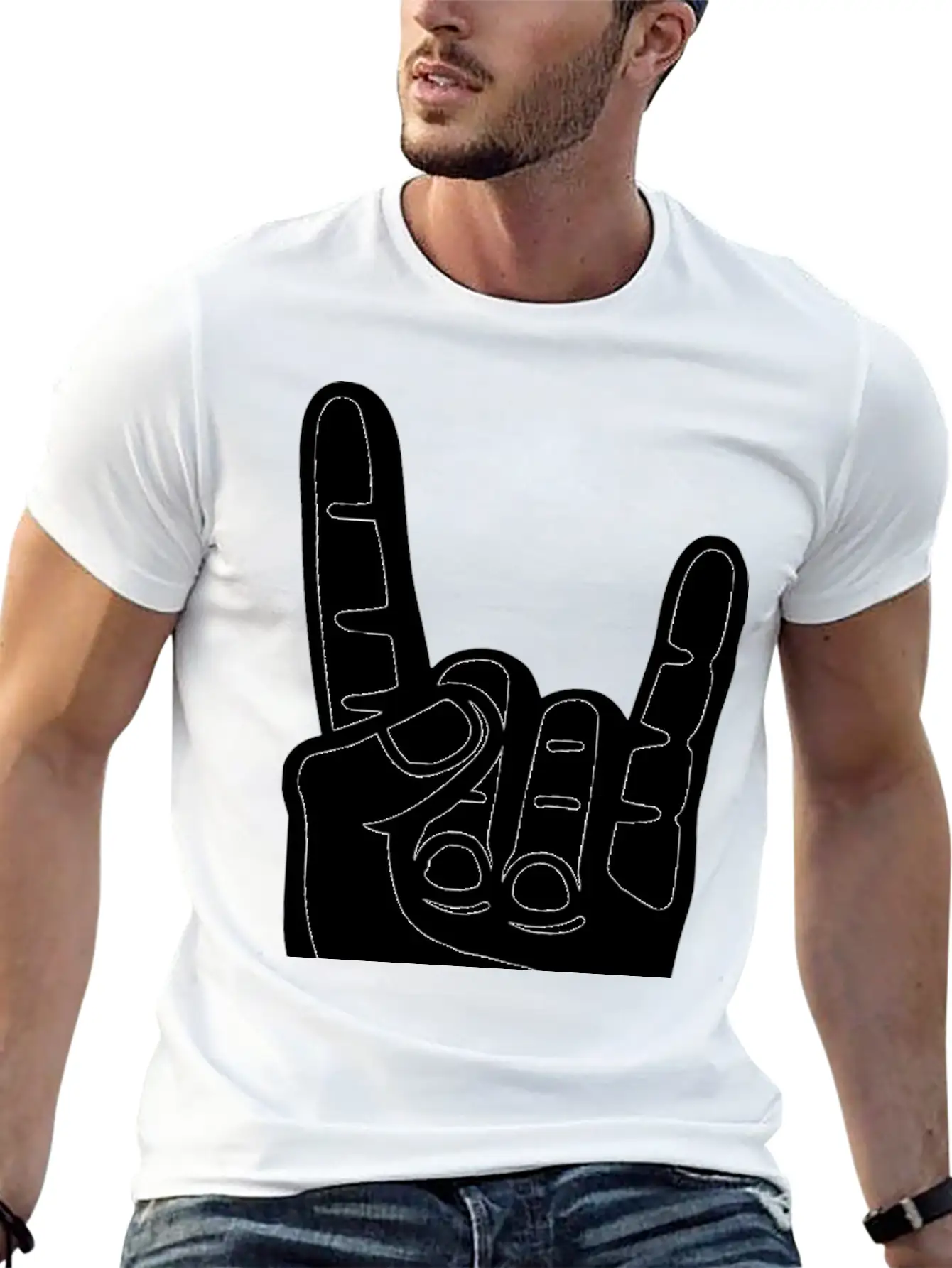 Heavy Metal Hand Unisex Casual T-Shirt – Clean Design For Daily Comfort
