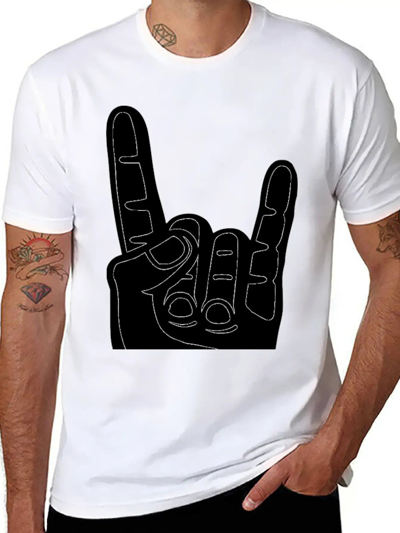 Heavy Metal Hand Unisex Casual T-Shirt – Clean Design For Daily Comfort