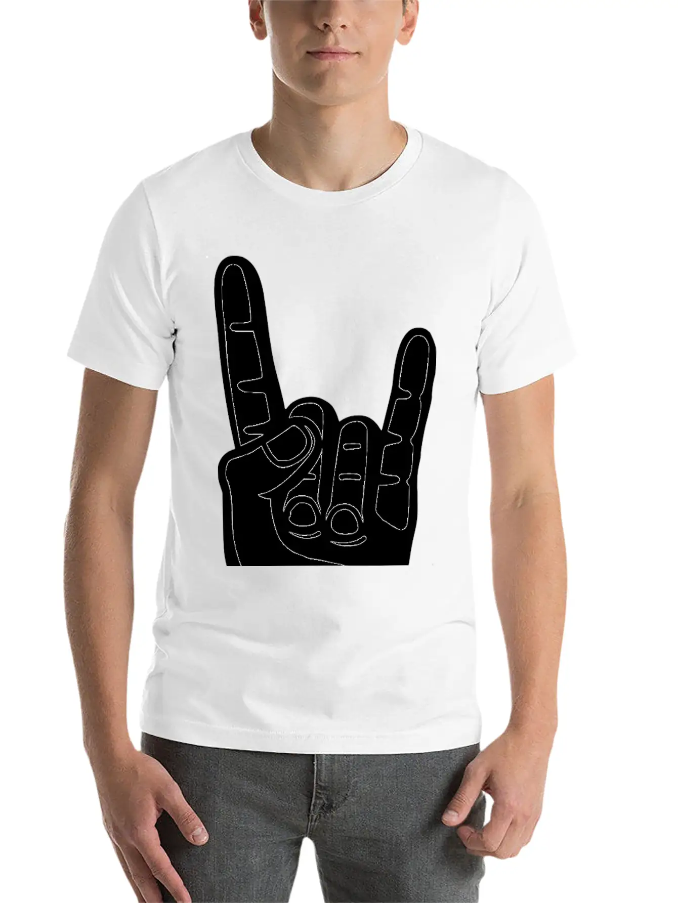 Heavy Metal Hand Unisex Casual T-Shirt – Clean Design For Daily Comfort