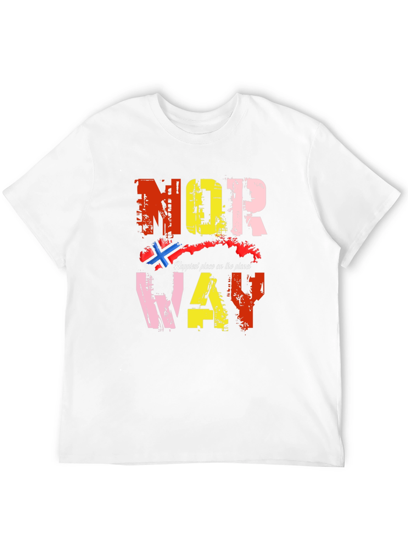 Norway Graphic Print Black T-Shirt