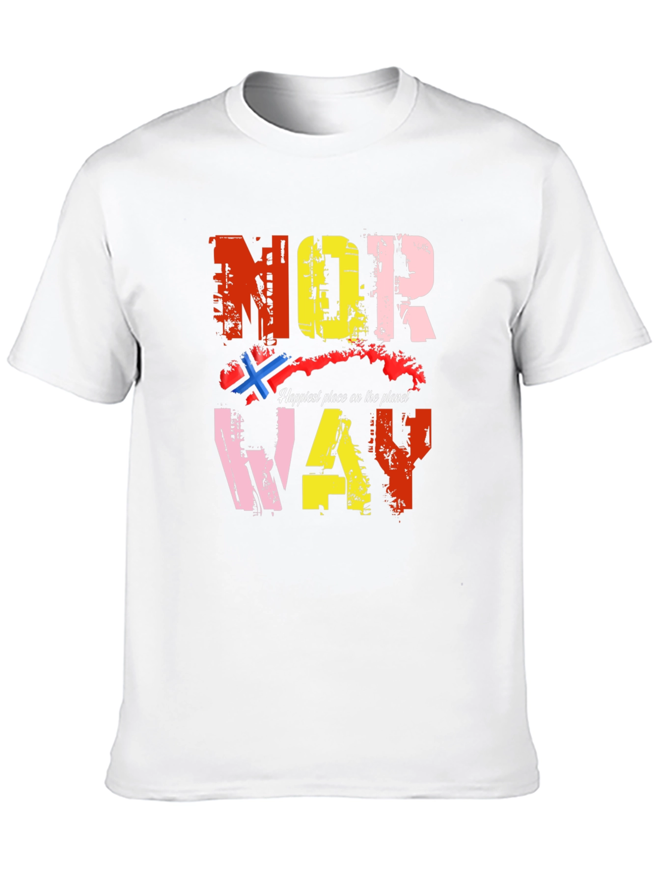 Norway Graphic Print Black T-Shirt