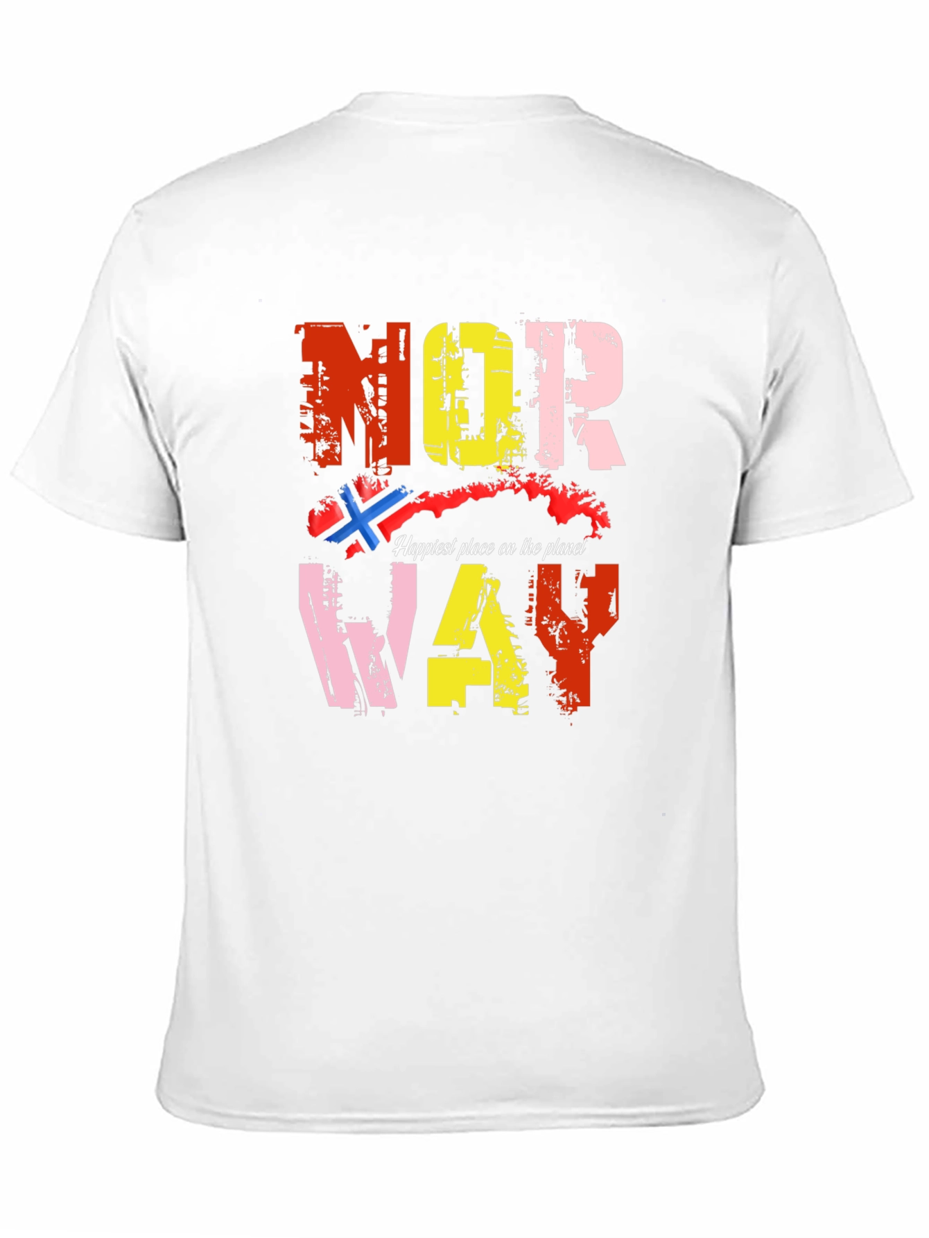 Norway Graphic Print Black T-Shirt